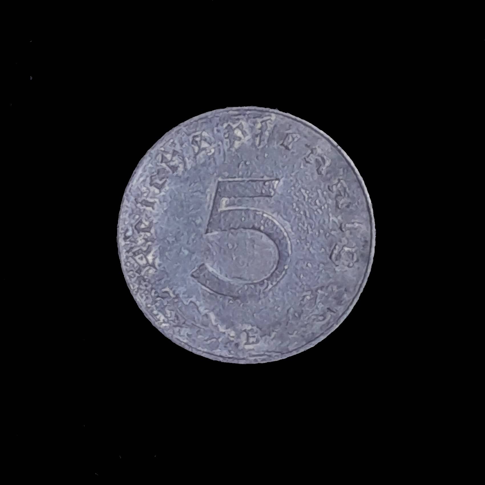 Alemania III Reich 5 Pfennig 1940 B Muy Bueno KM 100