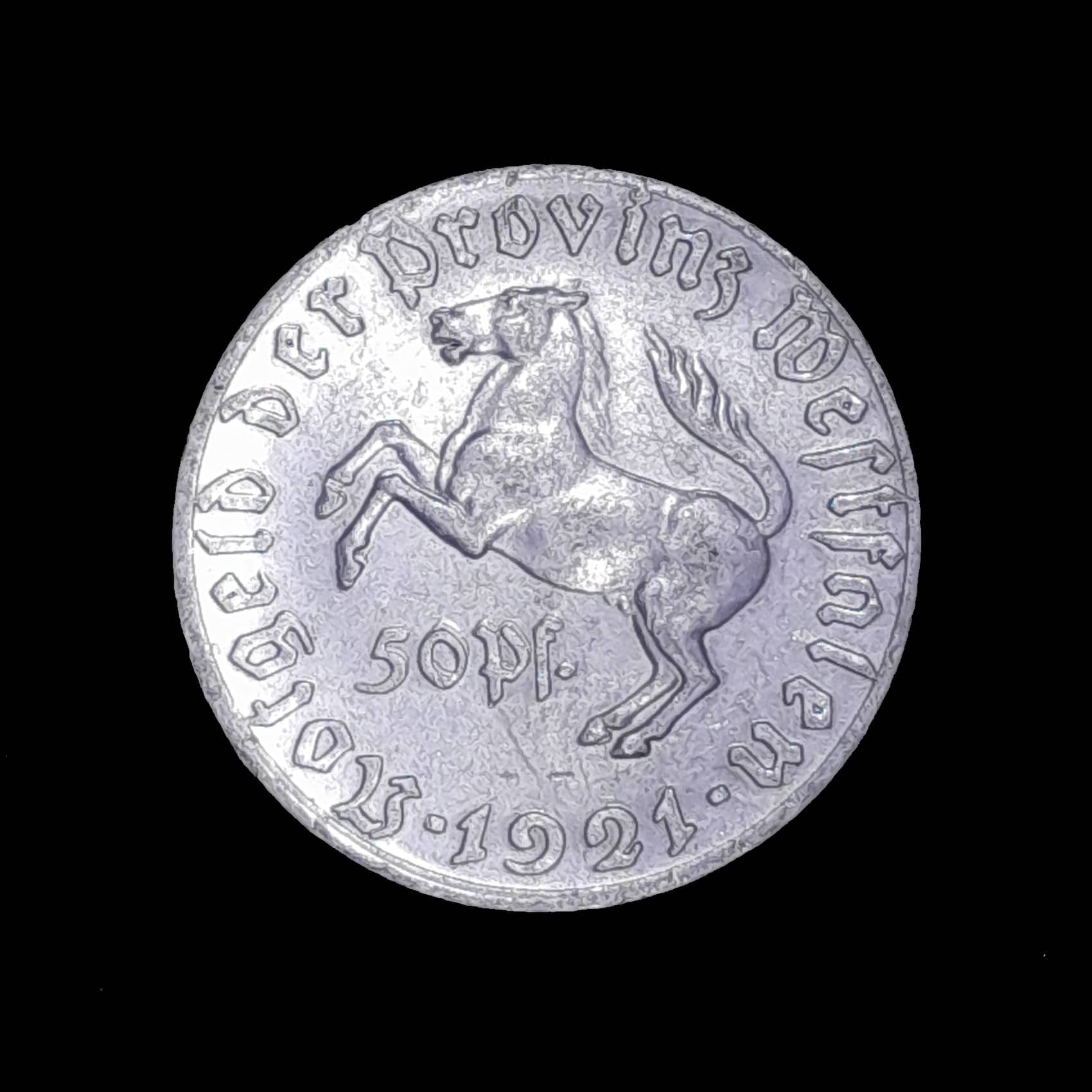 Alemania Notgeld Westfalia 50 Pfennig 1921 Exc Funk 599.1