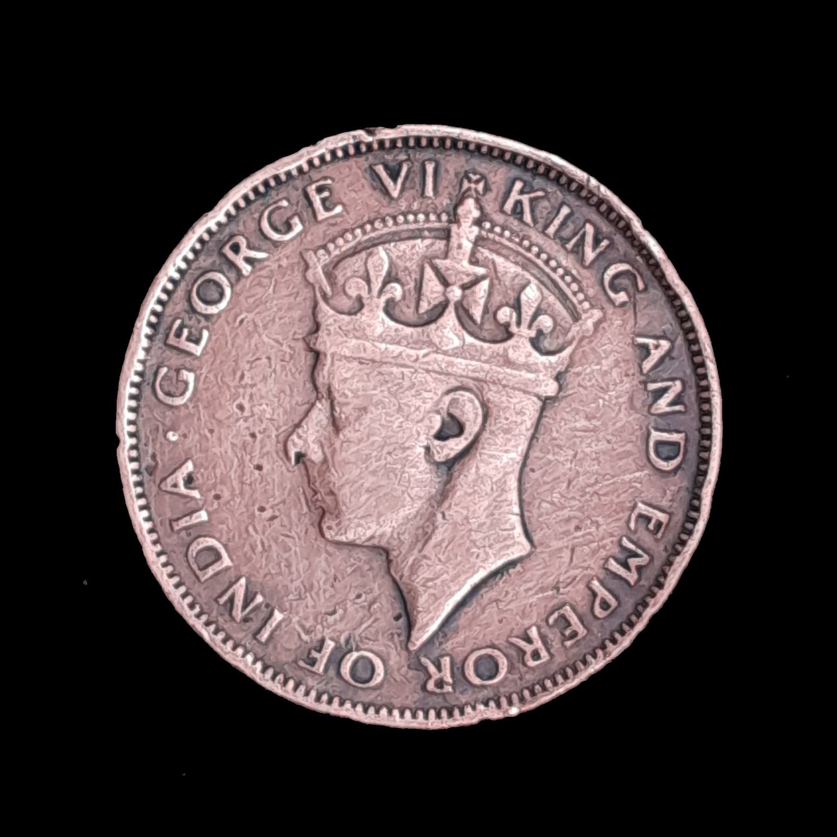 Honduras Británica 1 Cent 1944 MB KM 21 Jorge VI