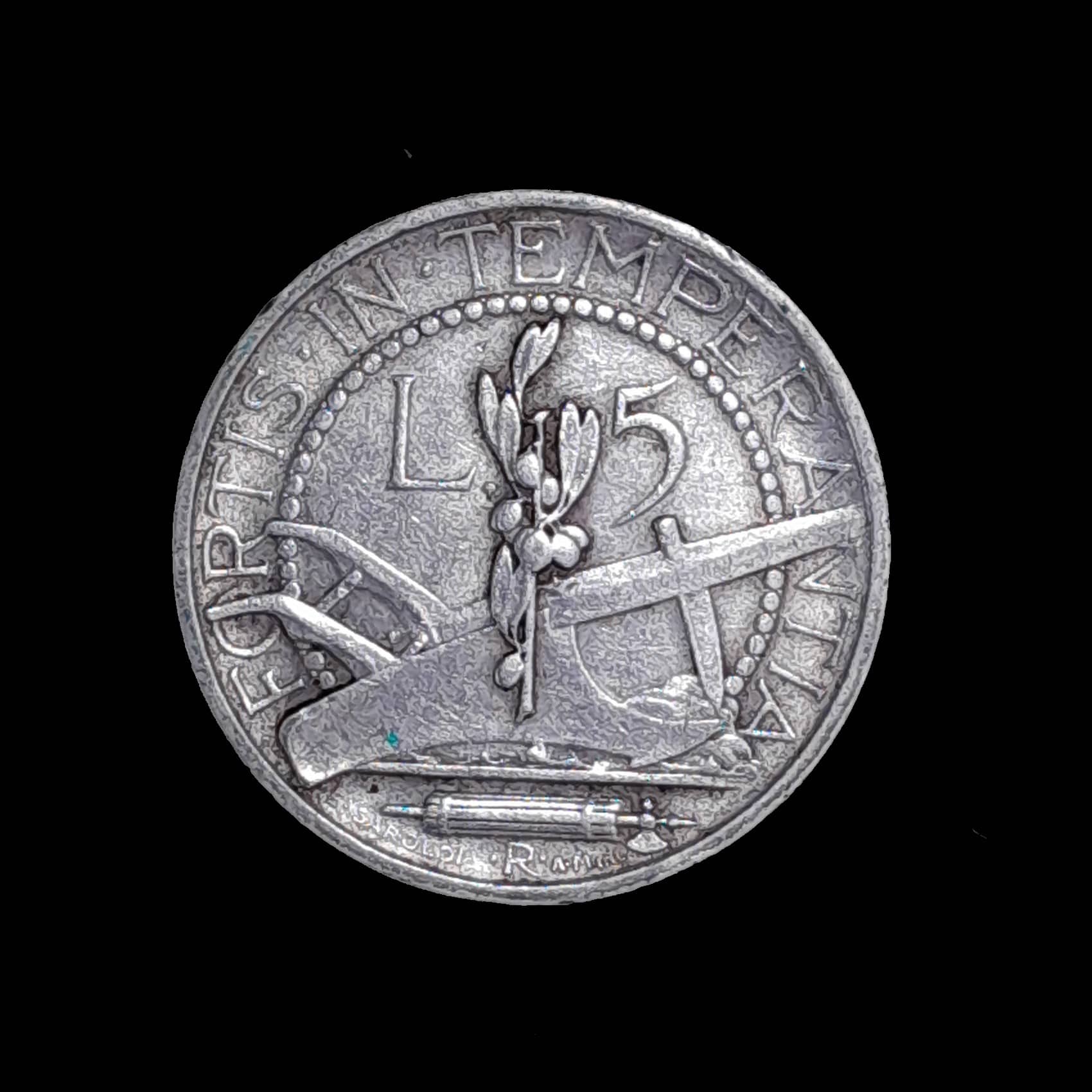 San Marino 2 Liras 1936 Exc Plata KM 9