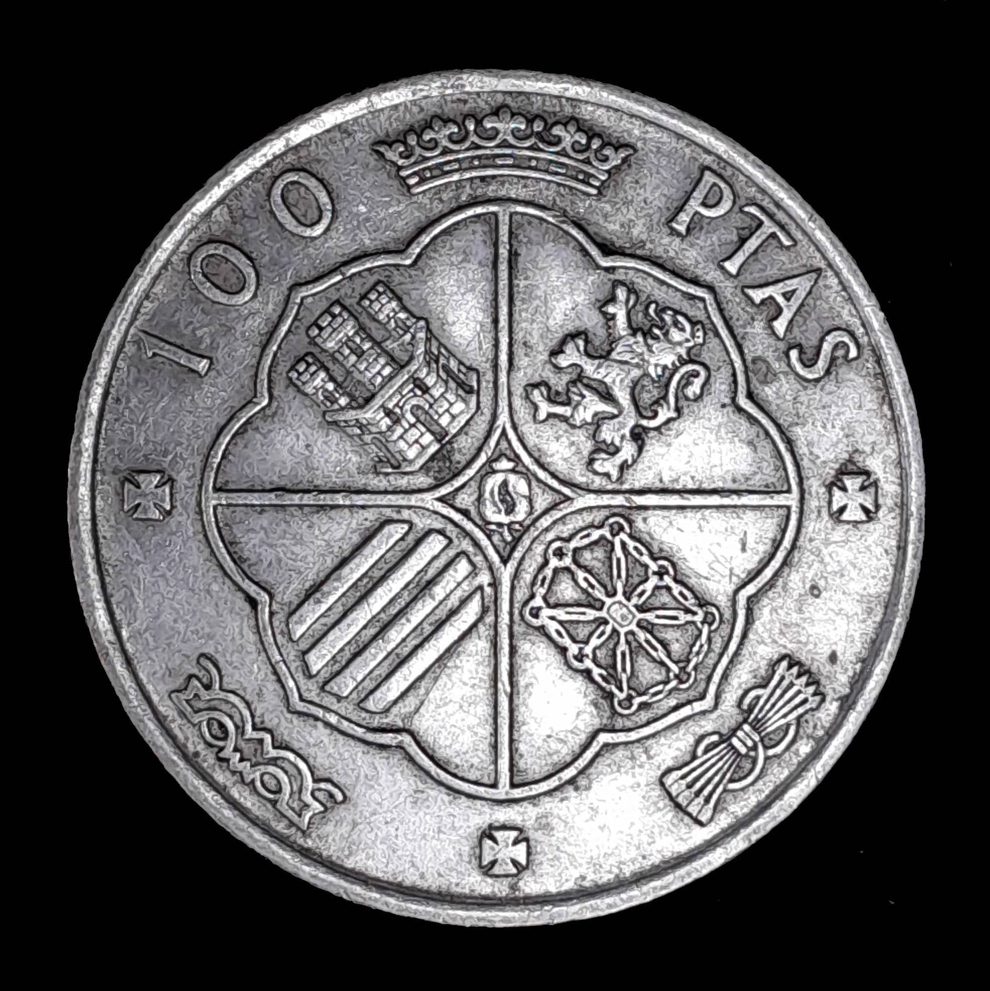 España 100 Pesetas 1966(66) Excelente Plata KM 797 Franco