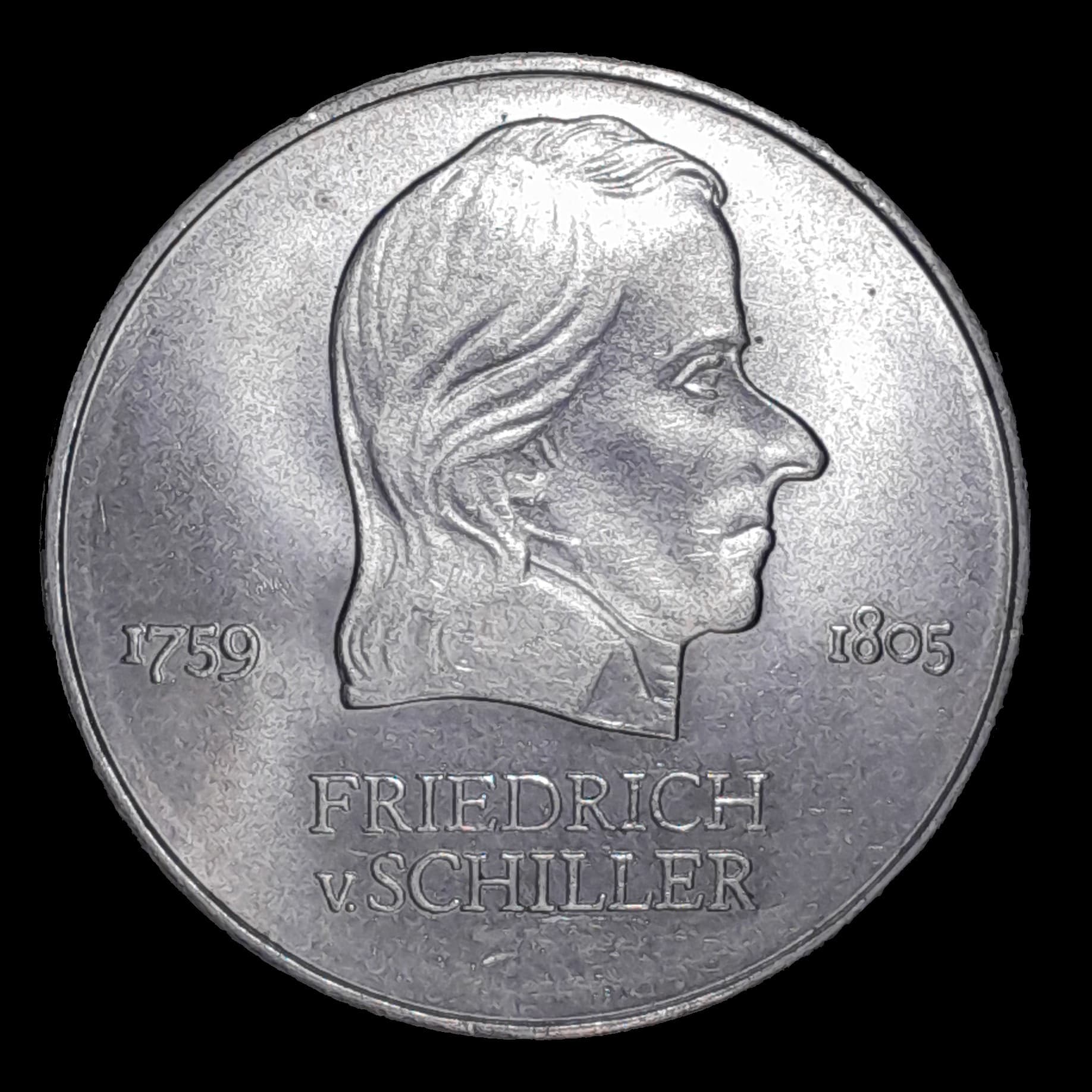 Alemania DDR 20 Marcos 1972 SC KM 40 Schiller