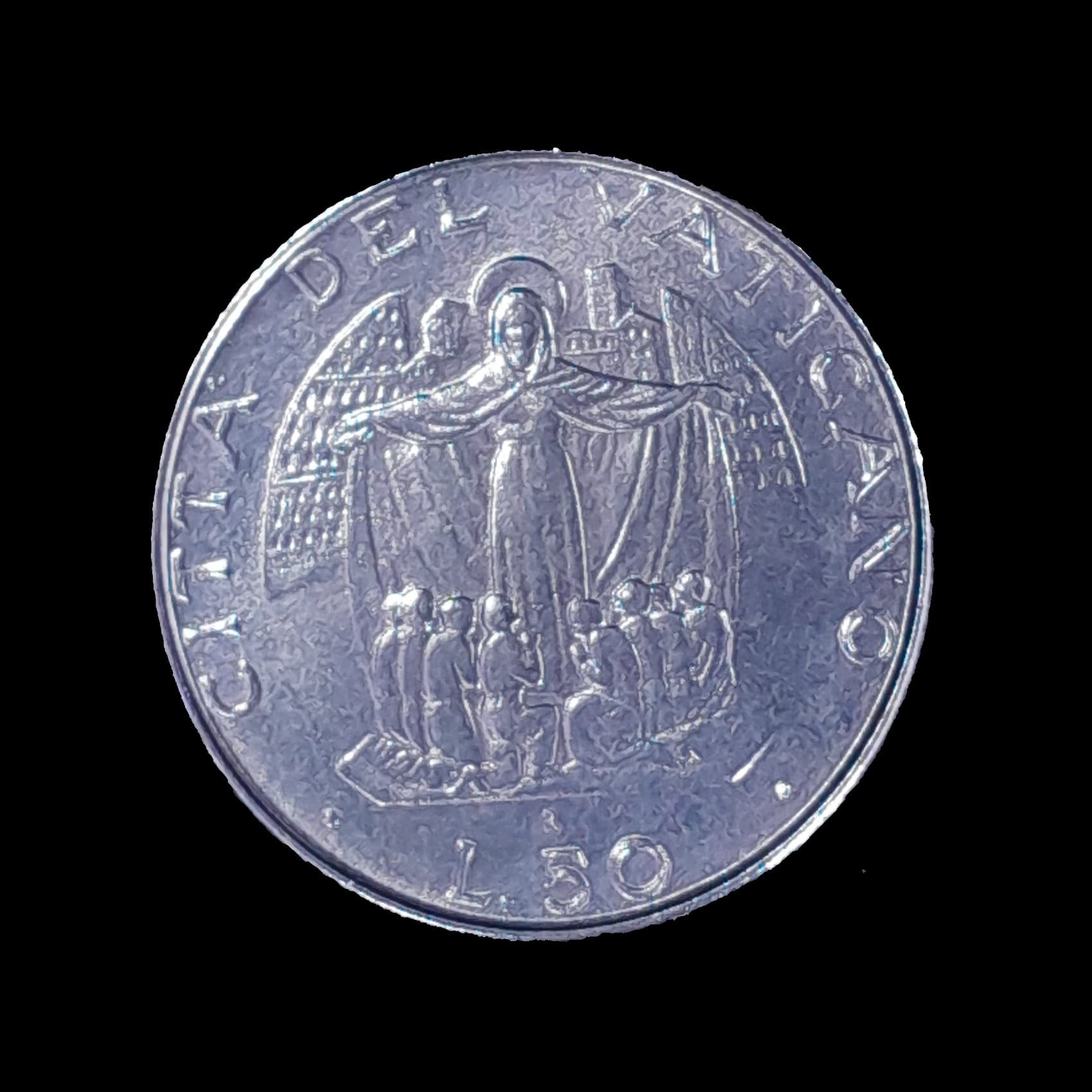 Vaticano 50 Liras 1987 SC KM 201 Juan Pablo II