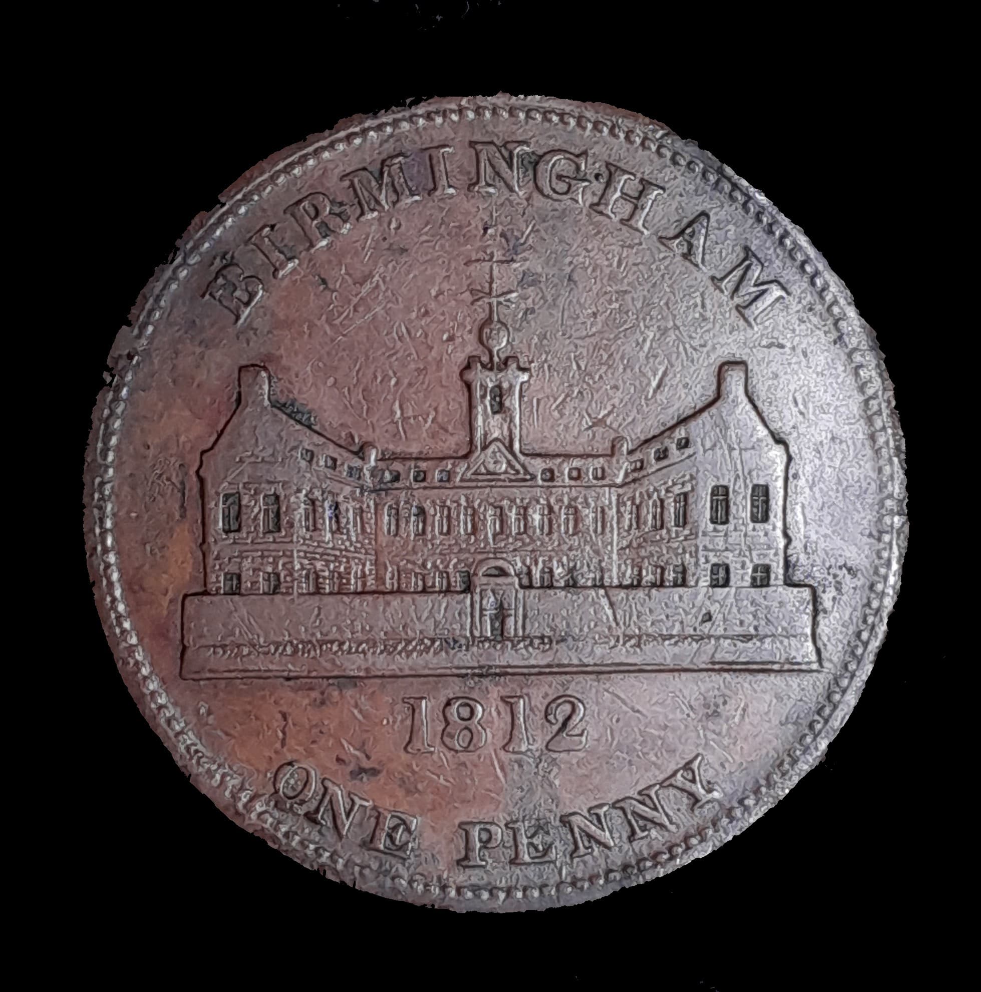 Gran Bretaña 1 penny Token 1812 MB Birmingham