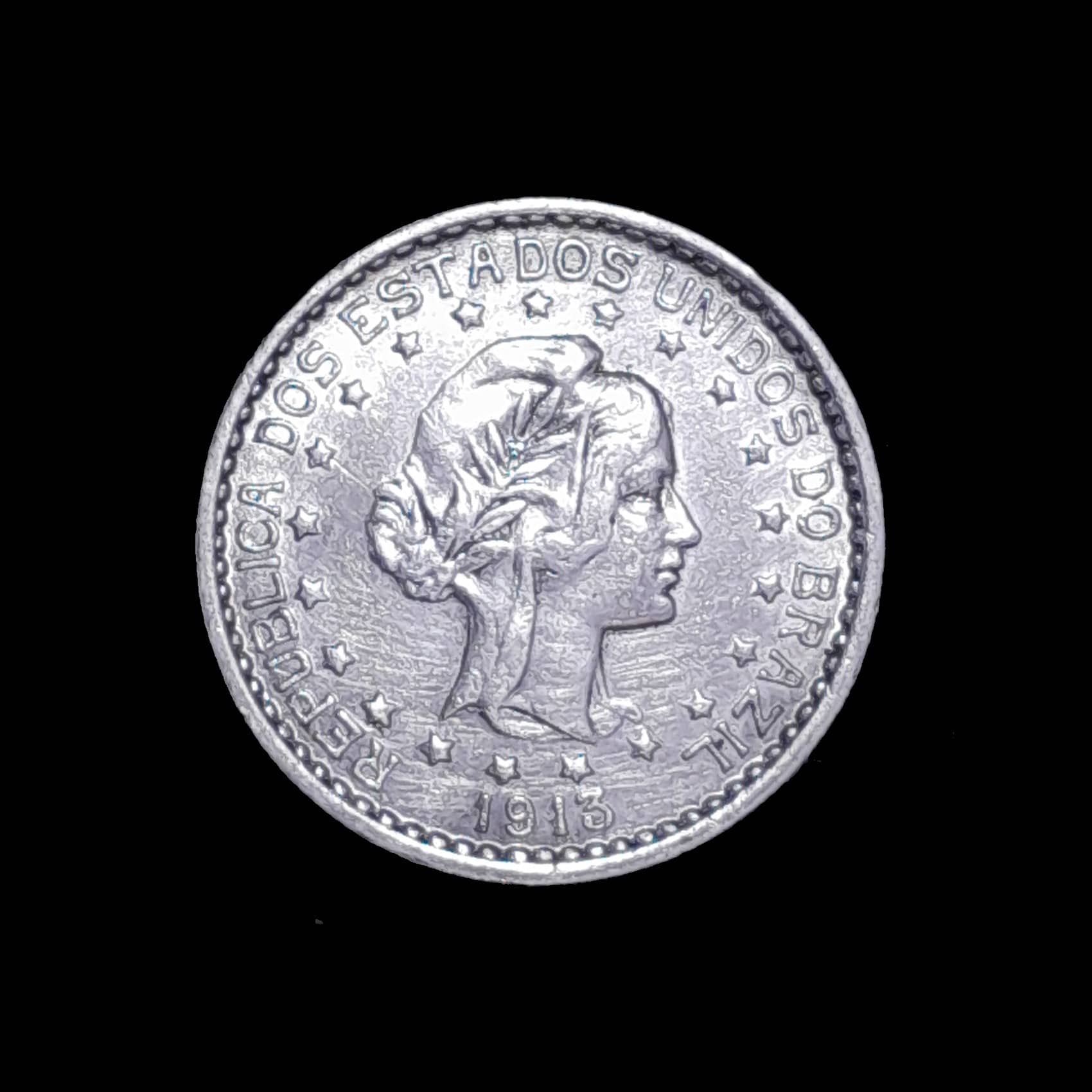Brasil 500 Reis 1913 A Excelente Plata KM 512