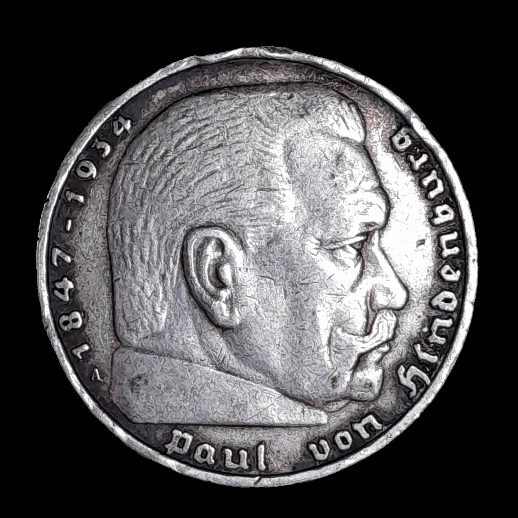 Alemania 5 Marcos 1936 A Muy Bueno Plata KM 86