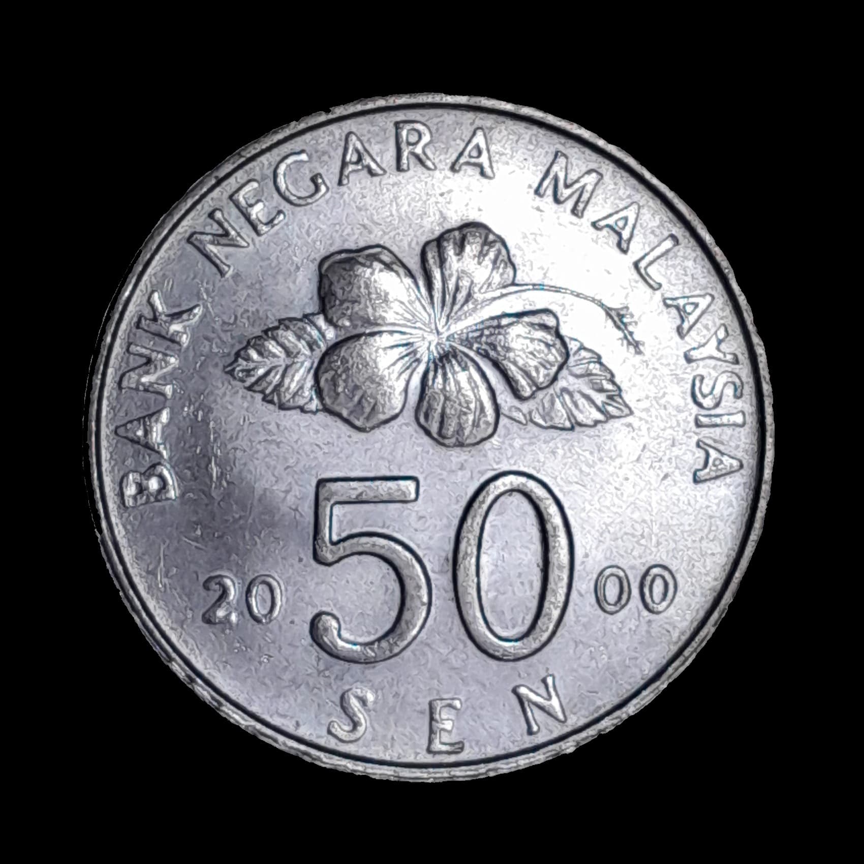 Malasia 50 Cents 2000 SC KM 53 Barrilete ceremonial