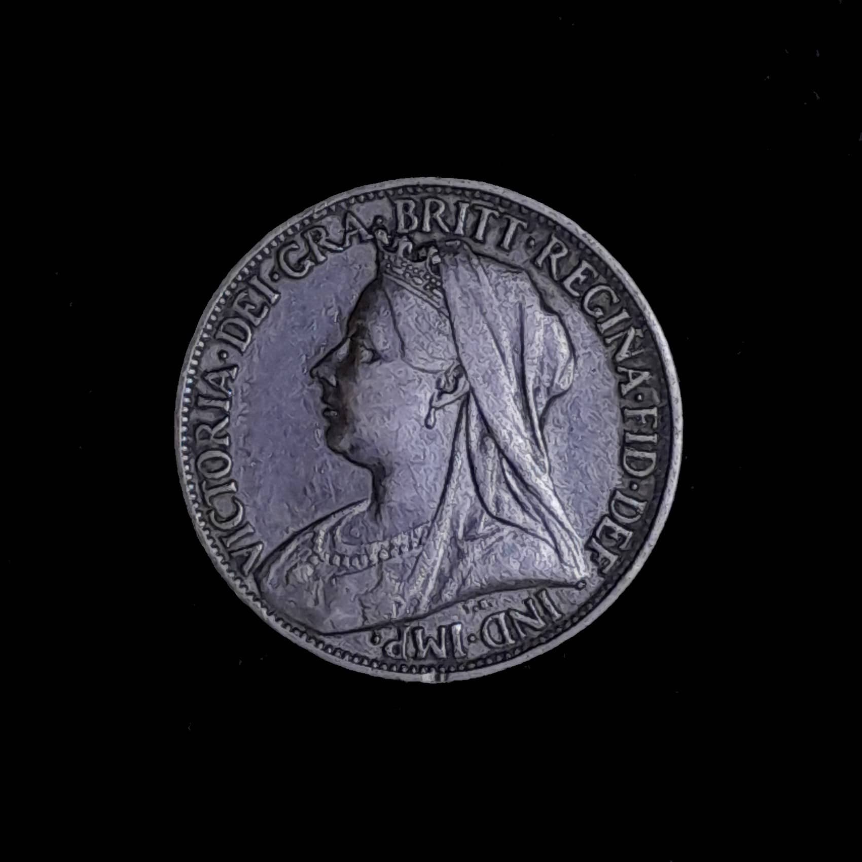 Gran Bretaña 1 Farthing 1901 Exc KM 788 Victoria