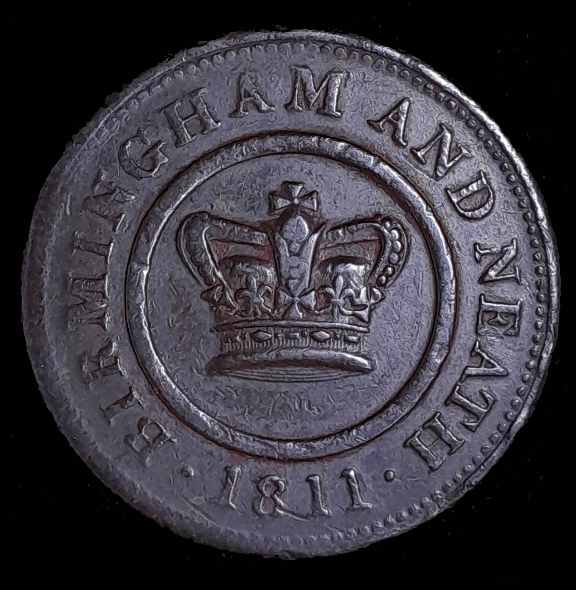Gran Bretaña 1 Penny Token 1811 Birmingham
