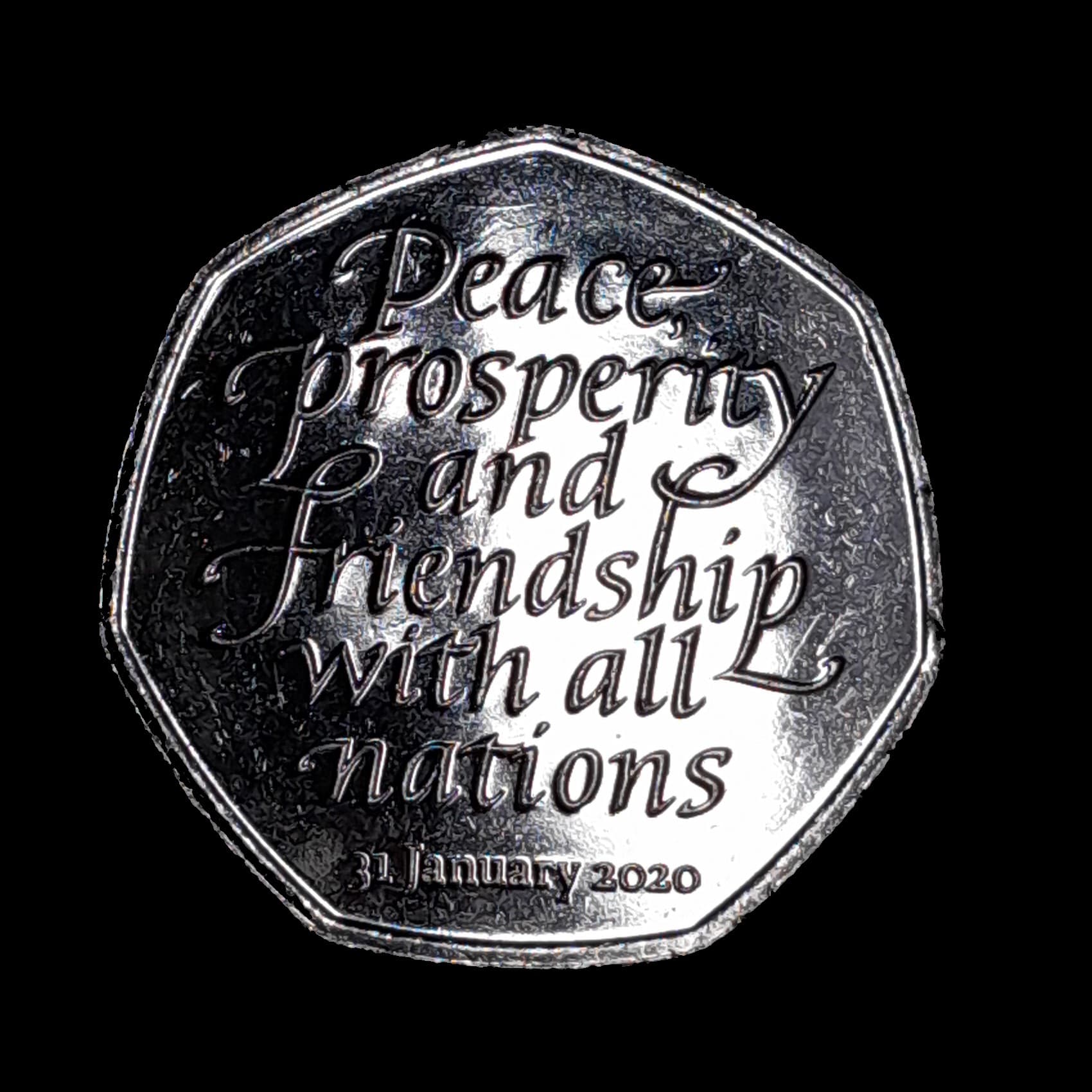 Gran Bretaña 50 Pence 2020 Exc KM 1806 Brexit