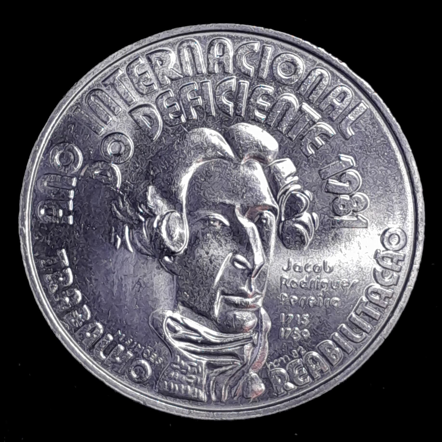 Portugal 100 Escudos 1984 SC KM 625 Discapacidad