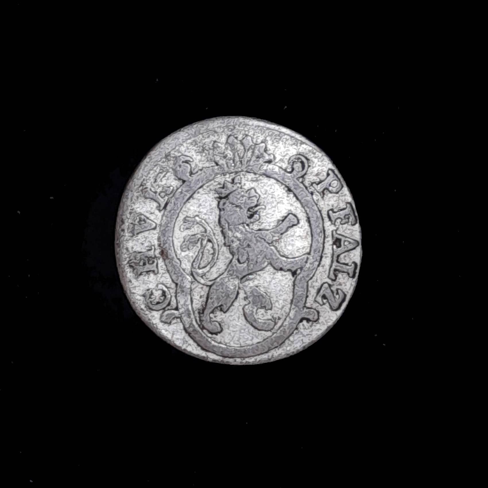 Alemania Palatinado 2 Kreuzers 1743 MB Plata KM 310