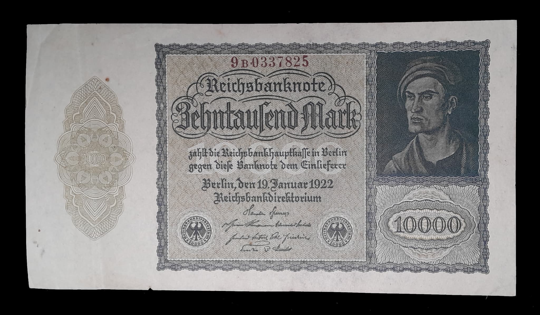 Alemania 10000 Marcos 1922 MB Pick 72 Emisión Privada