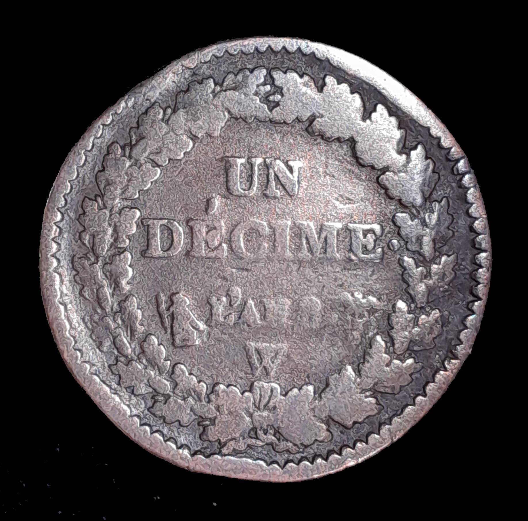 Francia 1 Décimo 1799 (Año 8) W Bueno KM 644