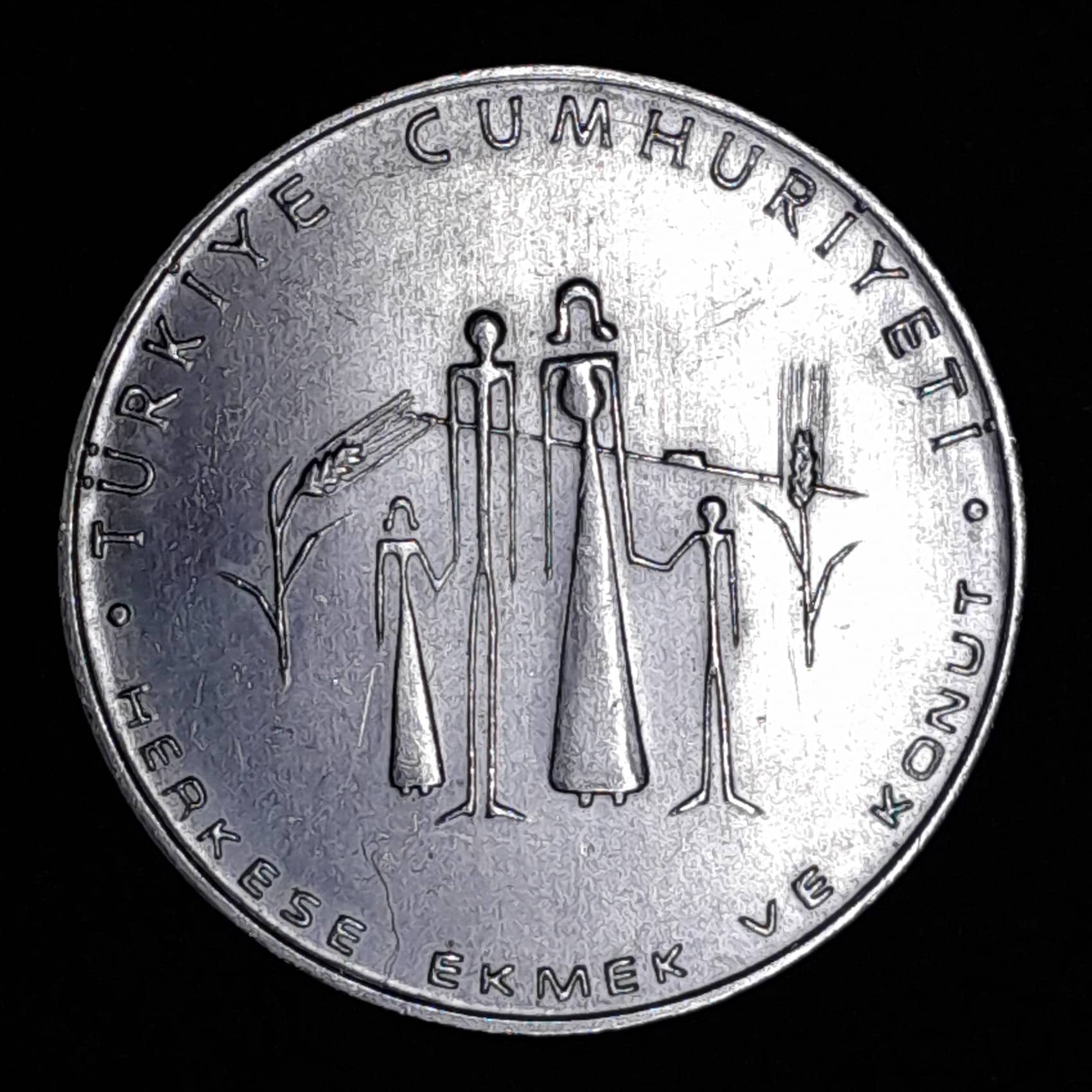 Turquía 50 Liras 1977 SC Plata KM 912 FAO Planif. familiar