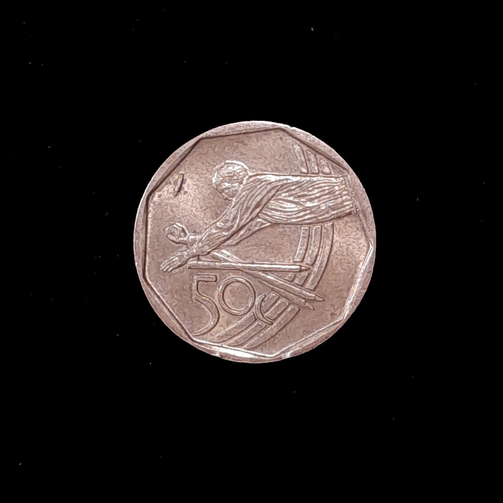 Sudáfrica 50 Cents 2003 Exc KM 276 Mundial Criket