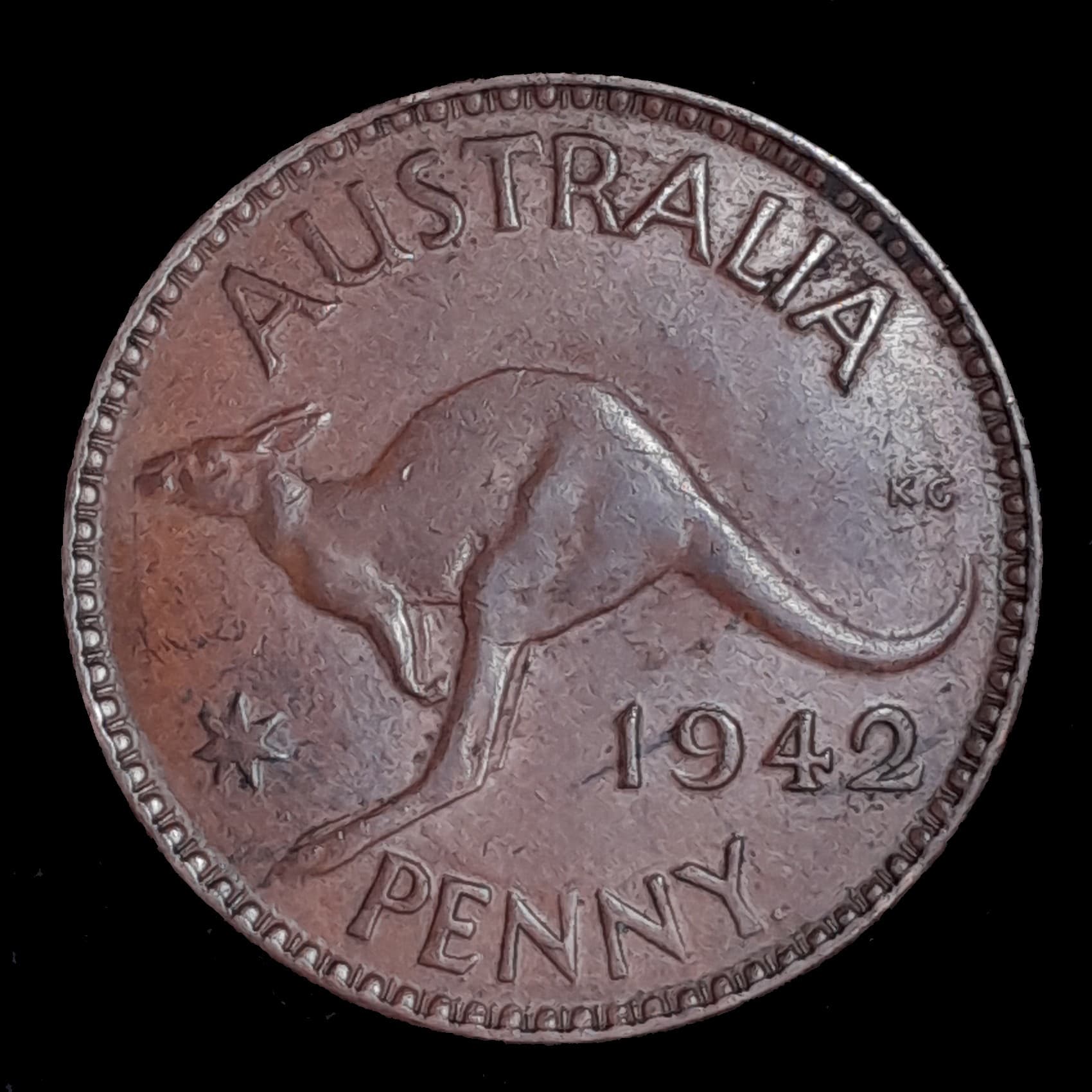 Australia 1 Penny 1942 Excelente KM 36 Jorge VI