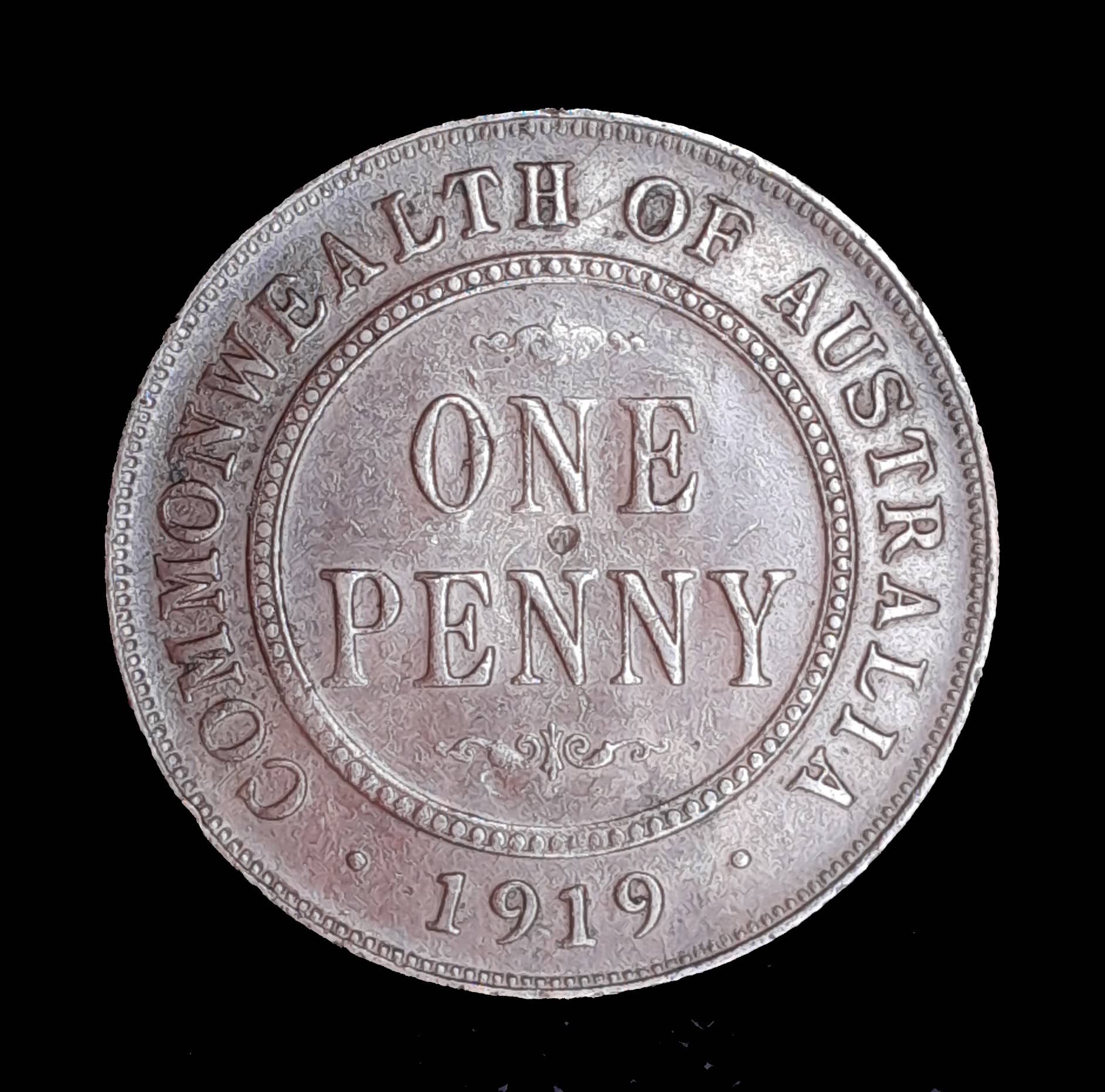 Australia 1 Penny 1919 Excelente KM 23 Jorge V