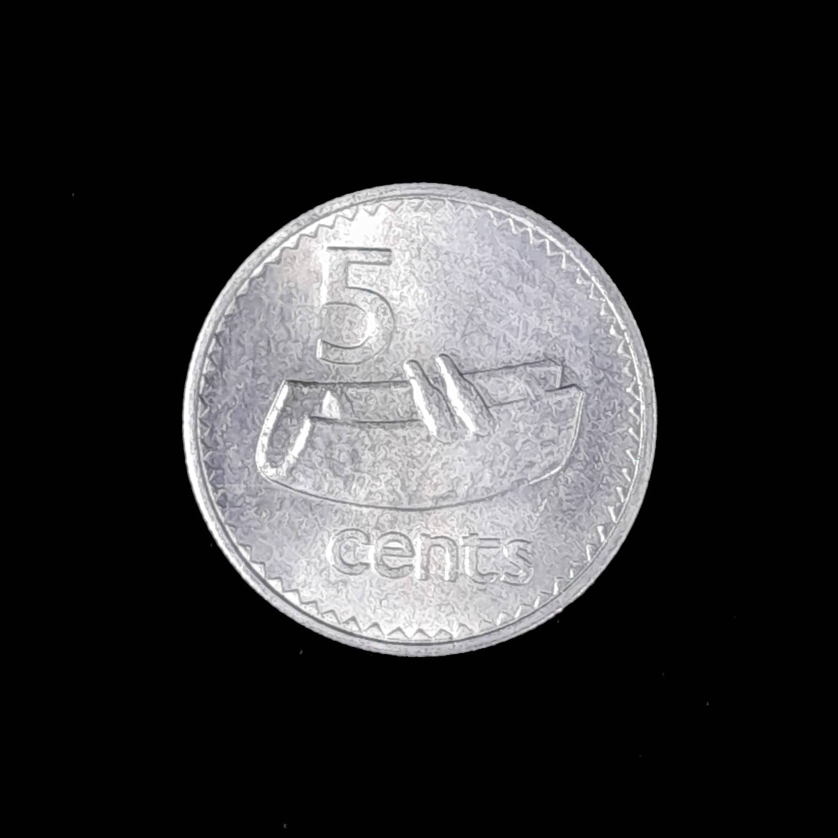 Fiji 5 Cents 1969 Sin Circular KM 29 Elizabeth II