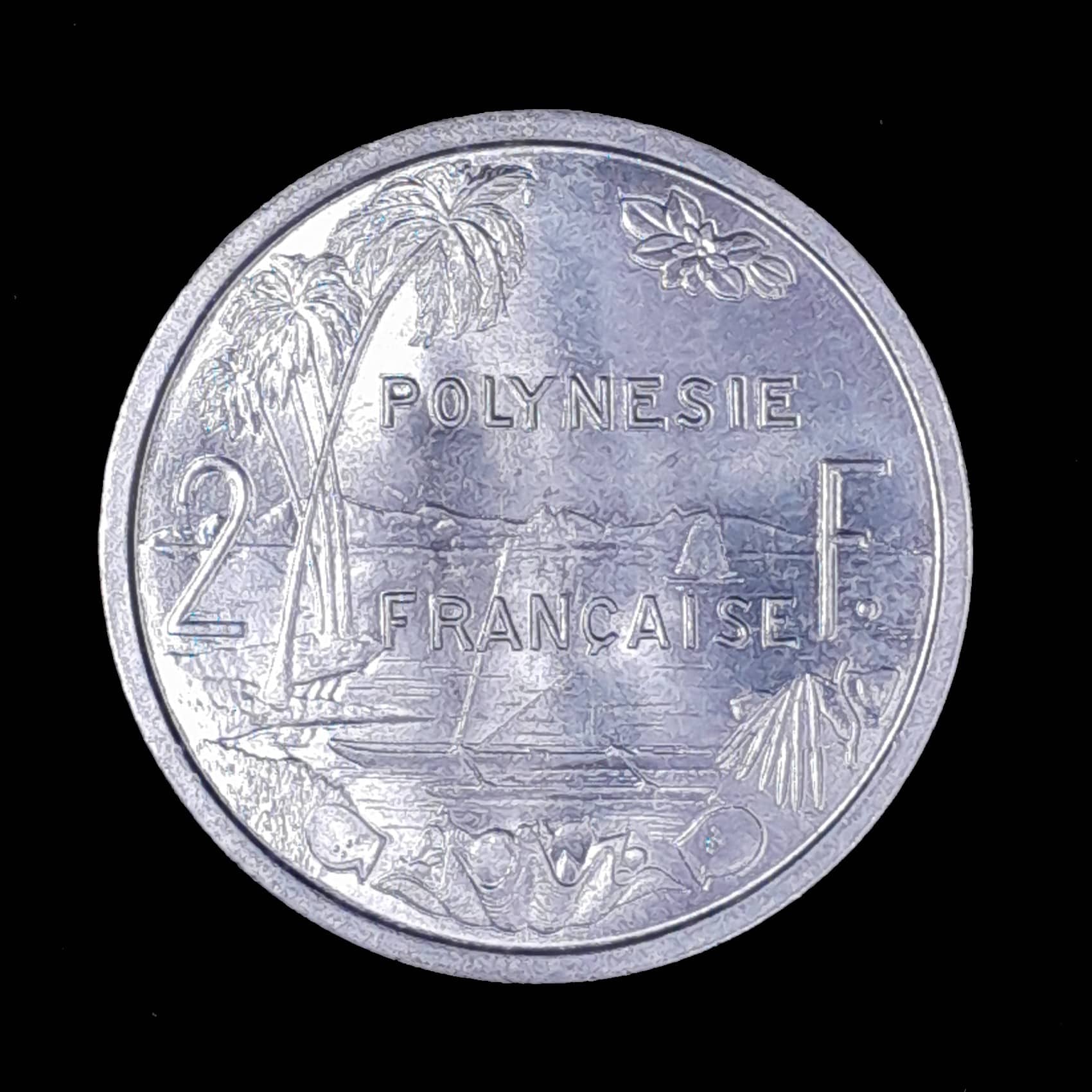 Polinesia Francesa 2 Francos 1965 SCKM 3 Año único
