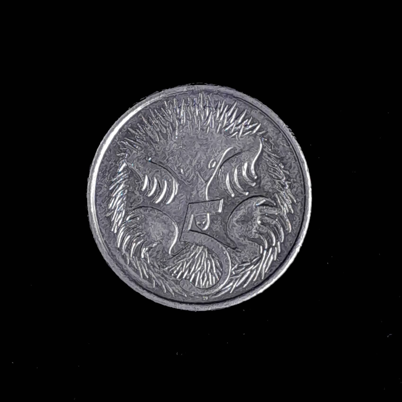 Australia 5 Cents 2016 Sin Circular KM 401 Equidna