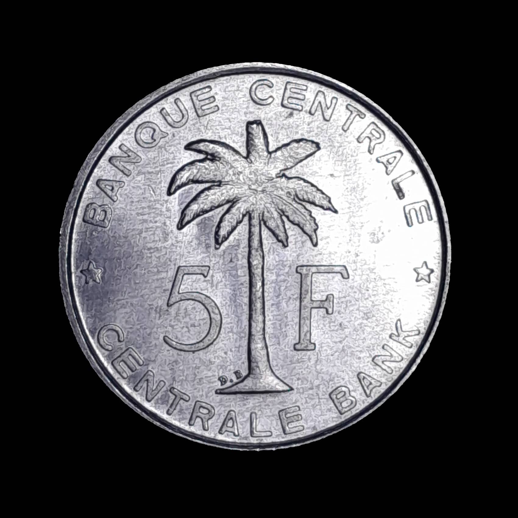 Congo Belga y Rwanda Urundi 5 Francos 1959 SC KM 3