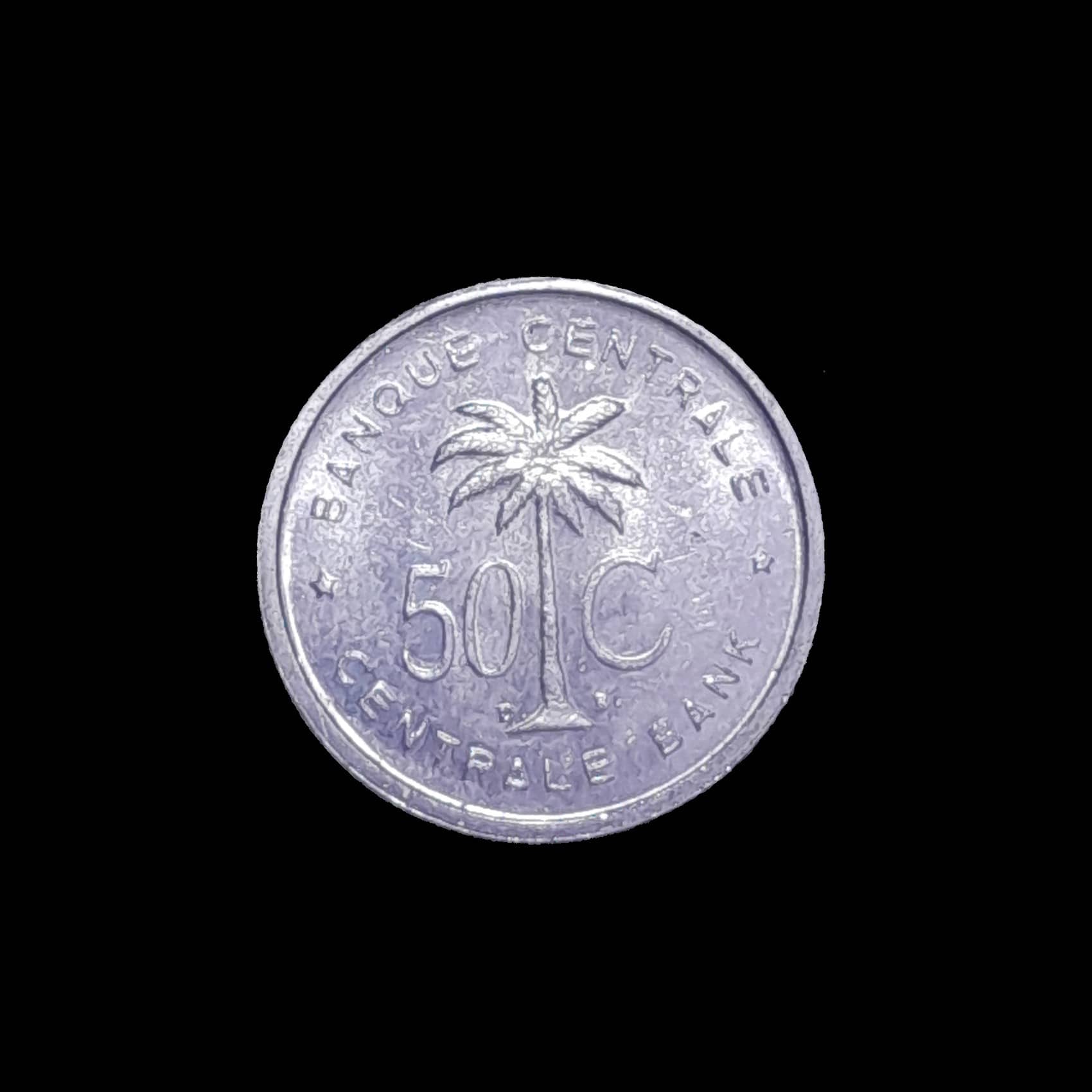 Congo Belga y Rwanda Urundi 50 Centavos 1955 SC KM 2