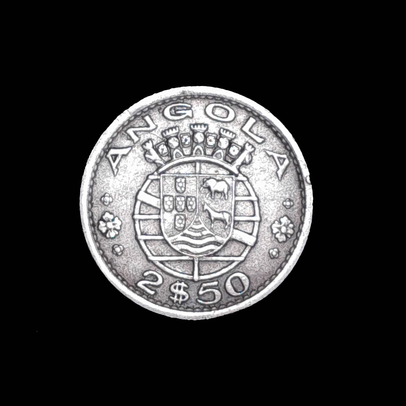 Angola Portuguesa 2,50 Escudos 1967 Excelente KM 77