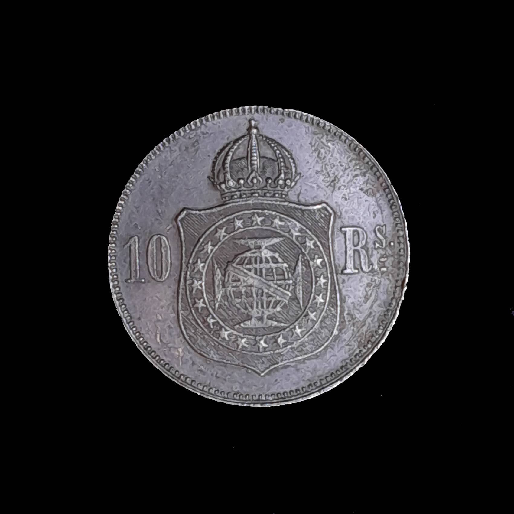 Brasil 10 Reis 1869 Muy Bueno KM 473 Pedro II