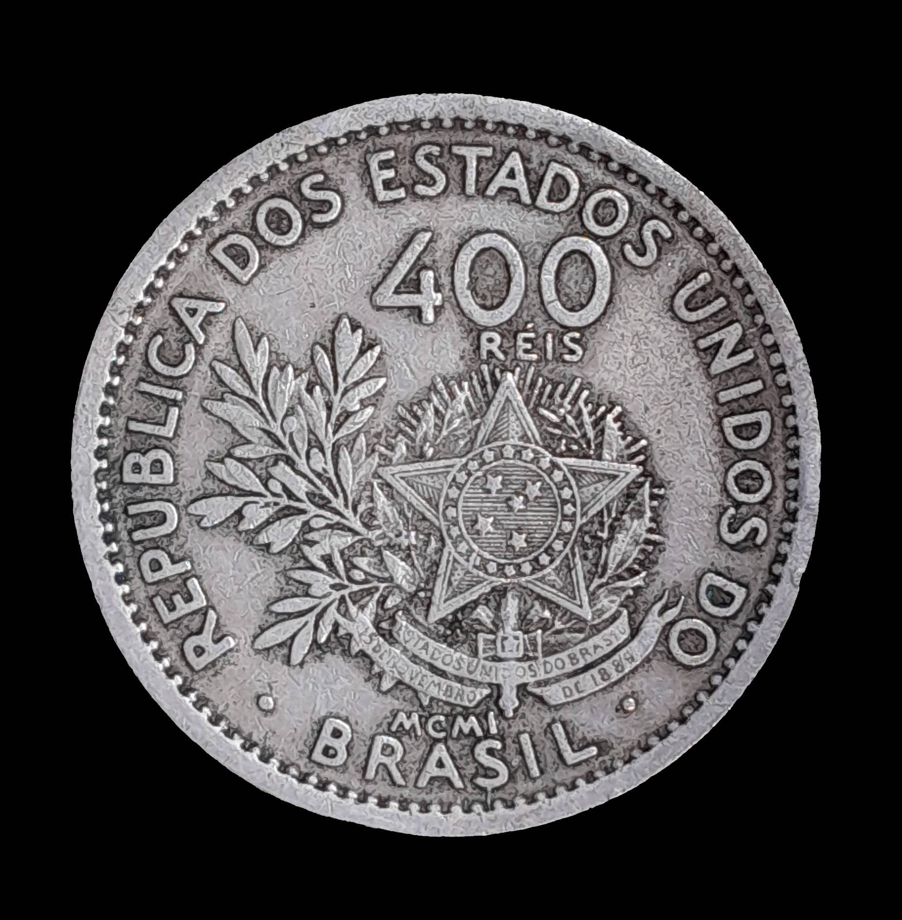 Brasil 400 Reis 1901 Muy Bueno KM 505
