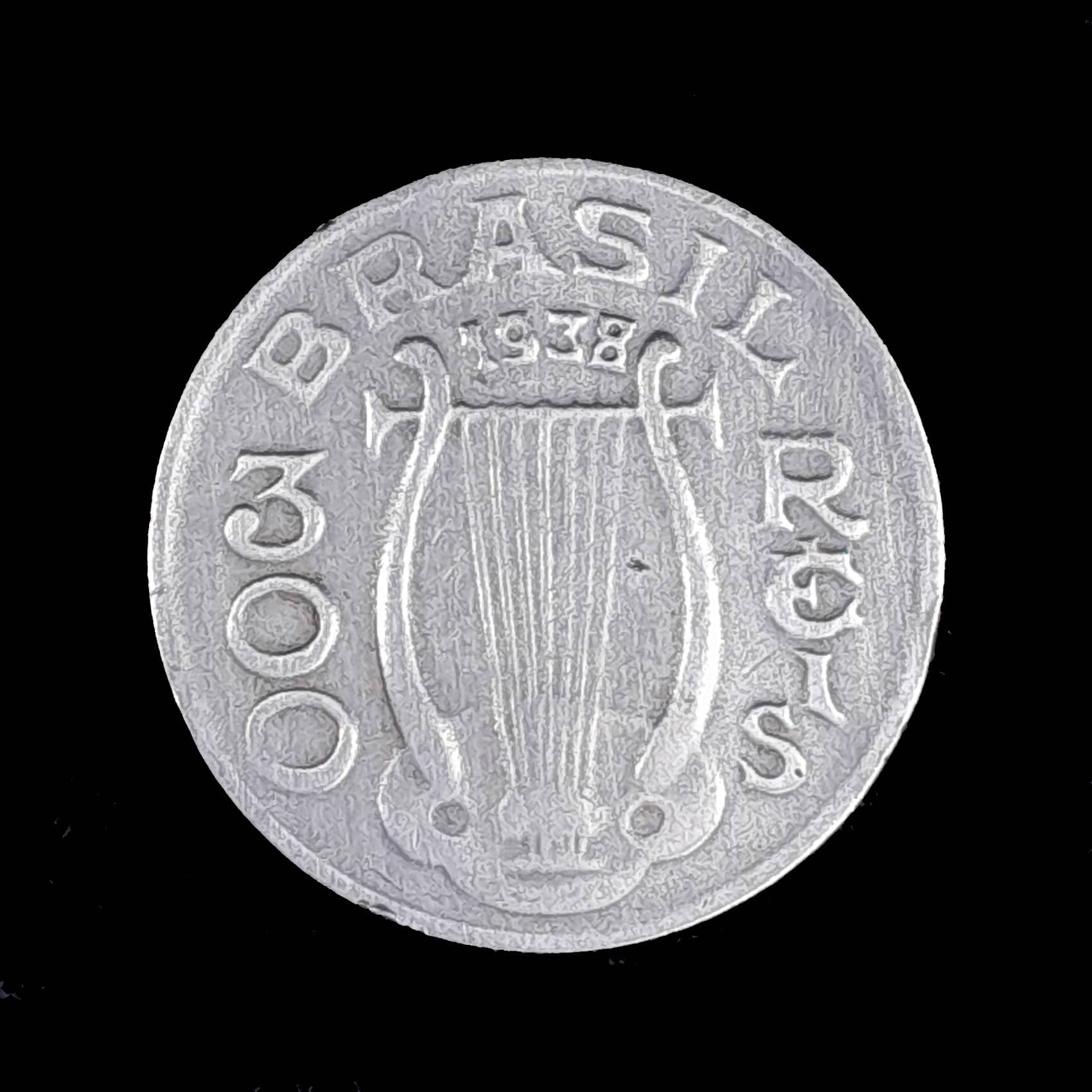 Brasil 300 Reis 1938 Muy Bueno KM 538 Carlos Gomes