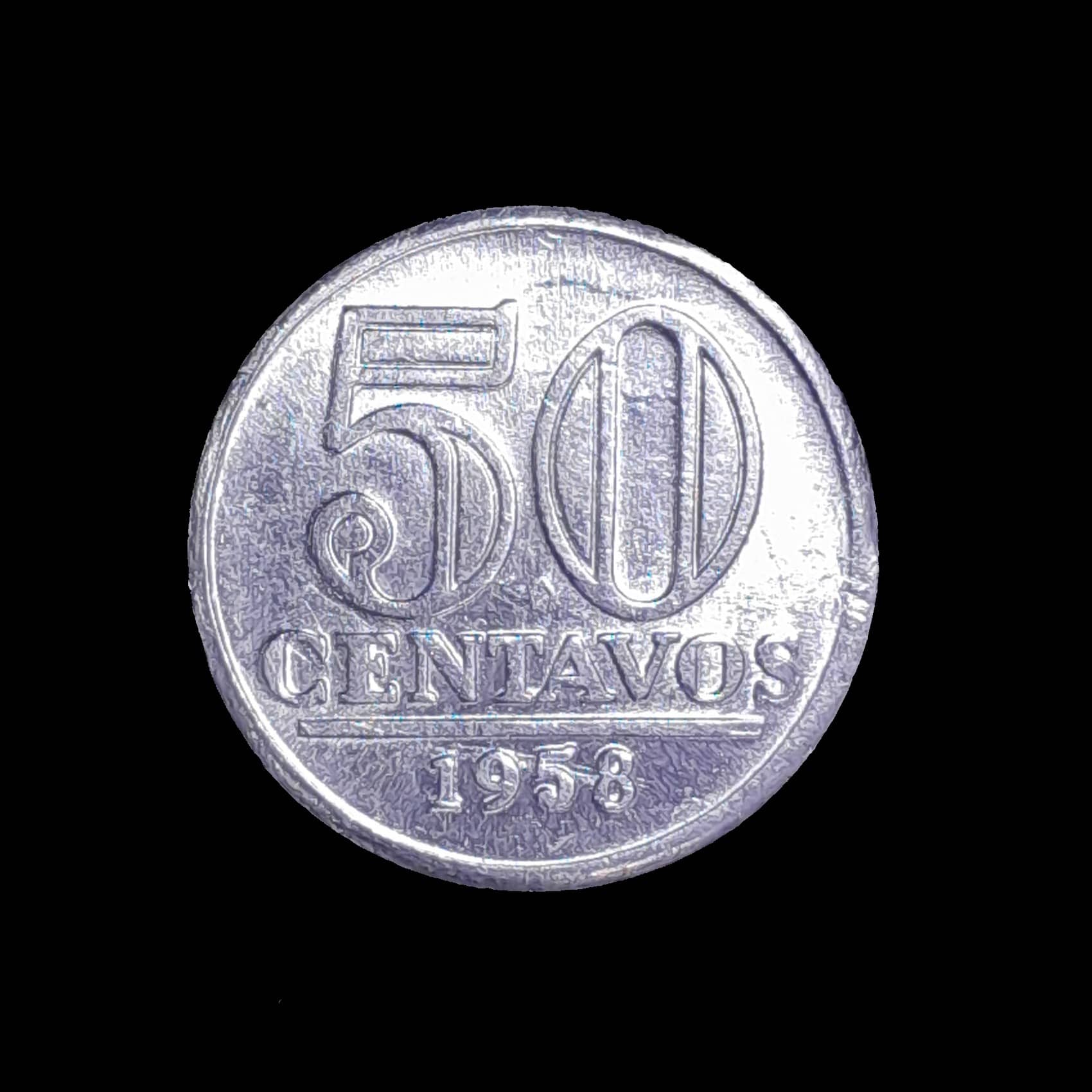 Brasil 50 Centavos 1958 Sin Circular KM 569
