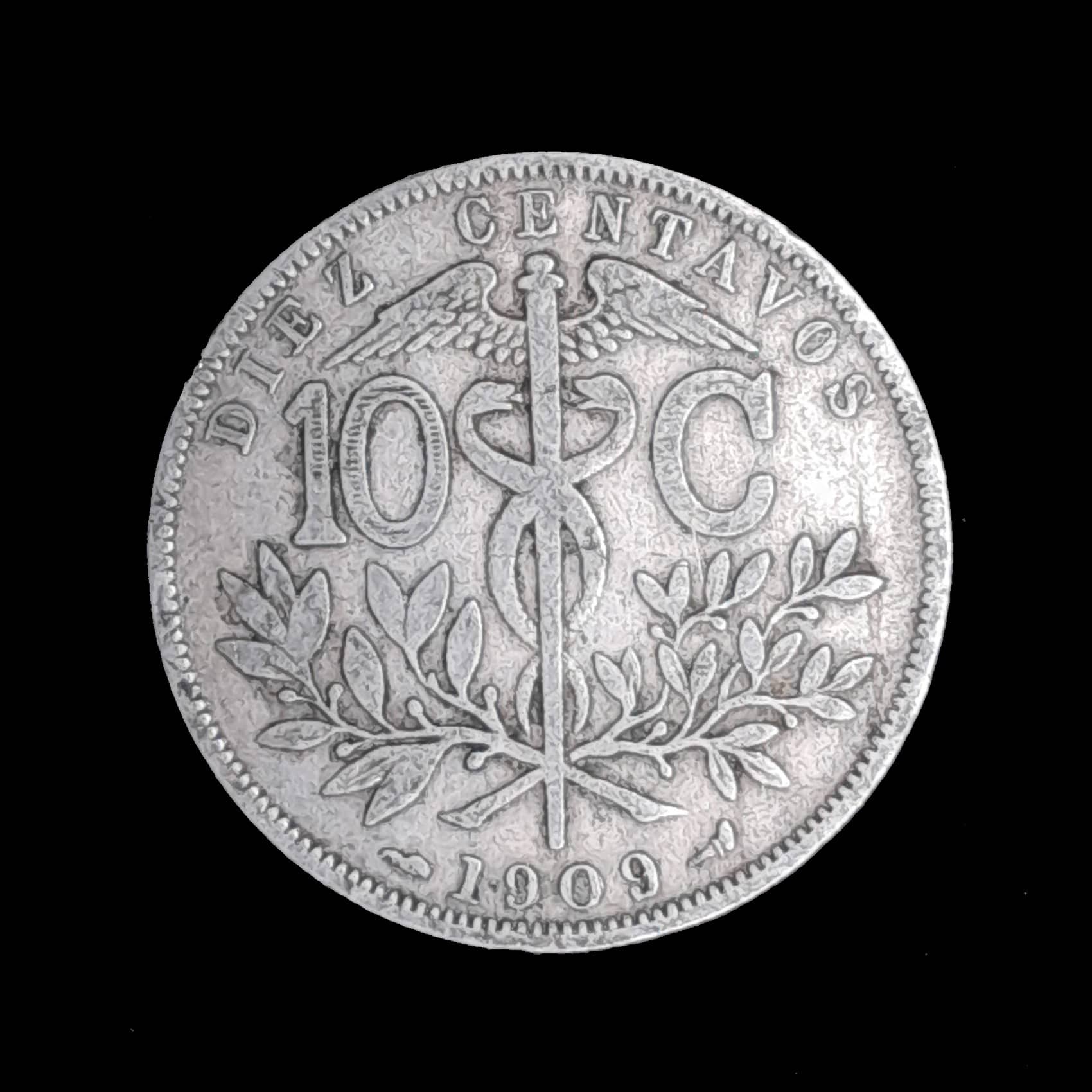 Bolivia 10 Centavos 1909 Muy Bueno KM 174.3
