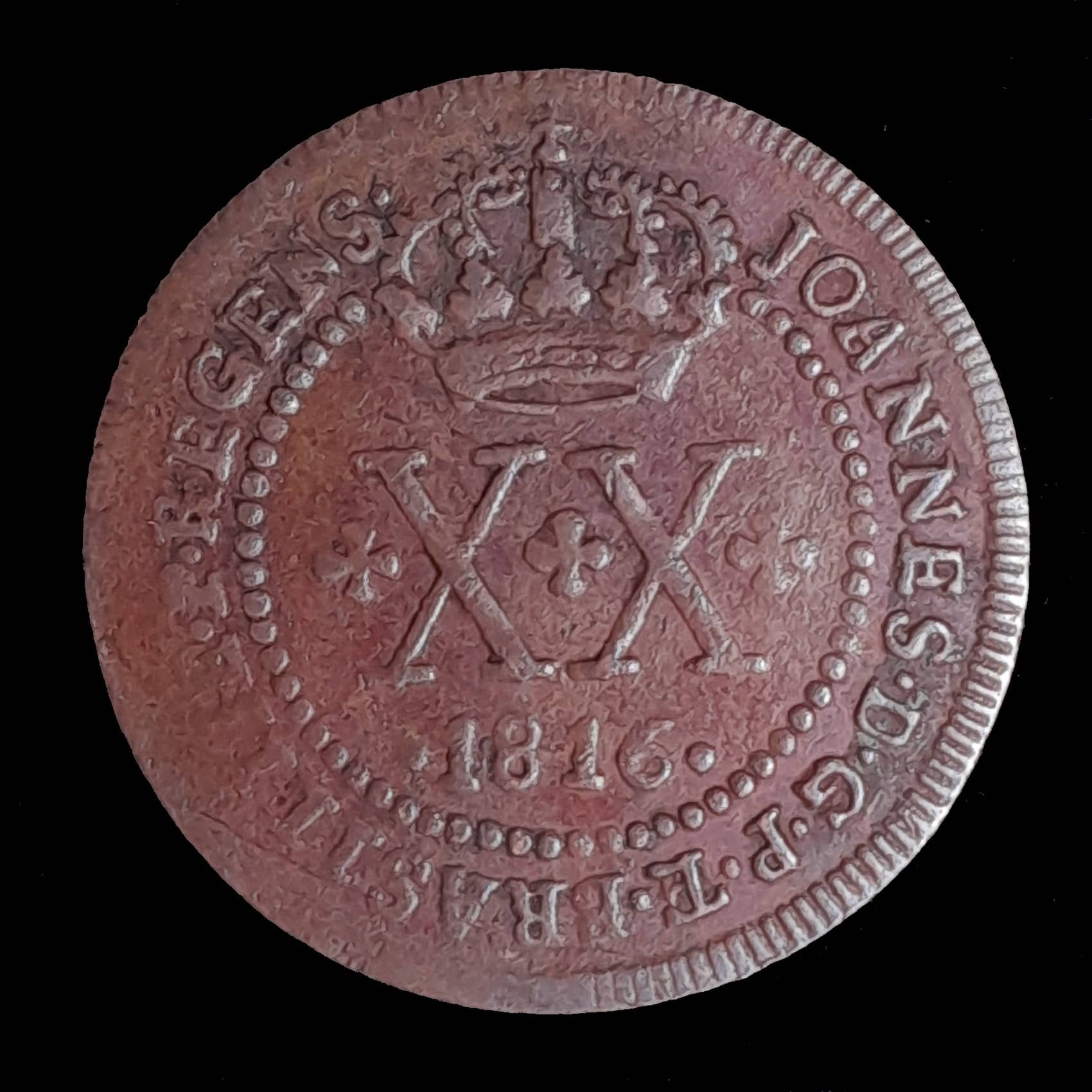 Brasil 20 Reis 1816 B Muy Bueno KM 233.2
