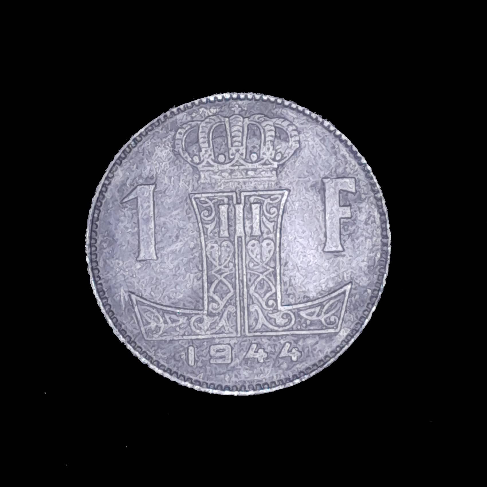 Bélgica 1 Franco 1944 Excelente KM 128