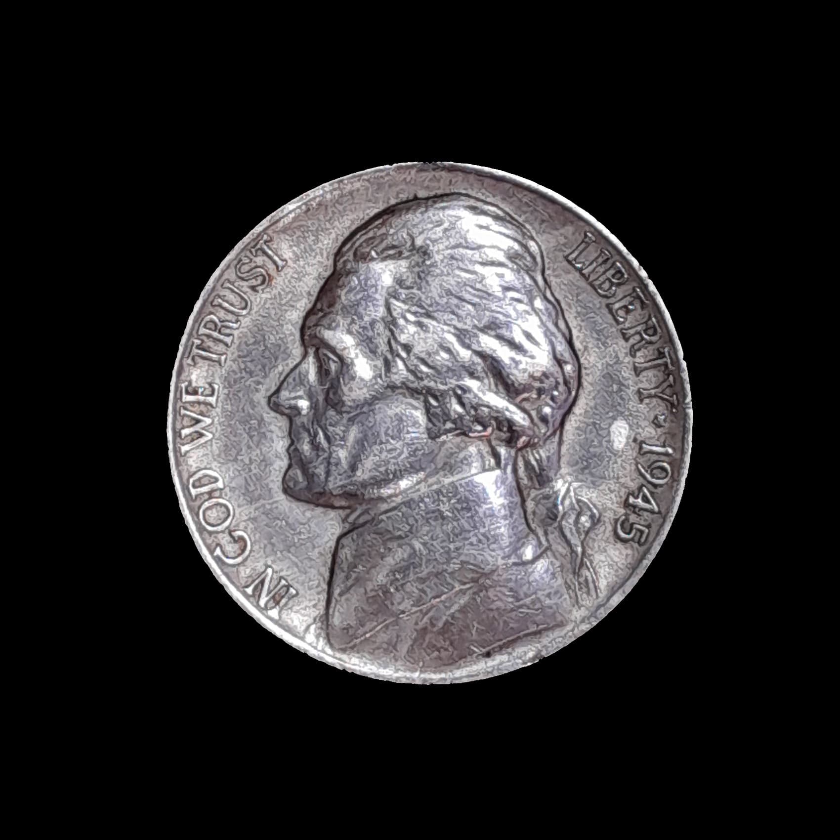 Estados Unidos 5 Cents 1945 P Exc KM 192a