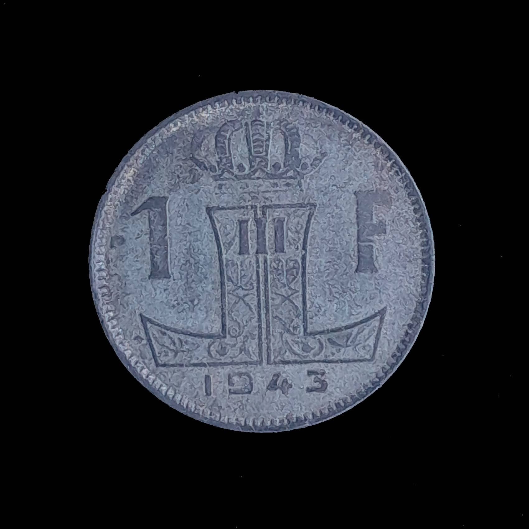 Bélgica 1 Franco 1943 Excelente KM 127