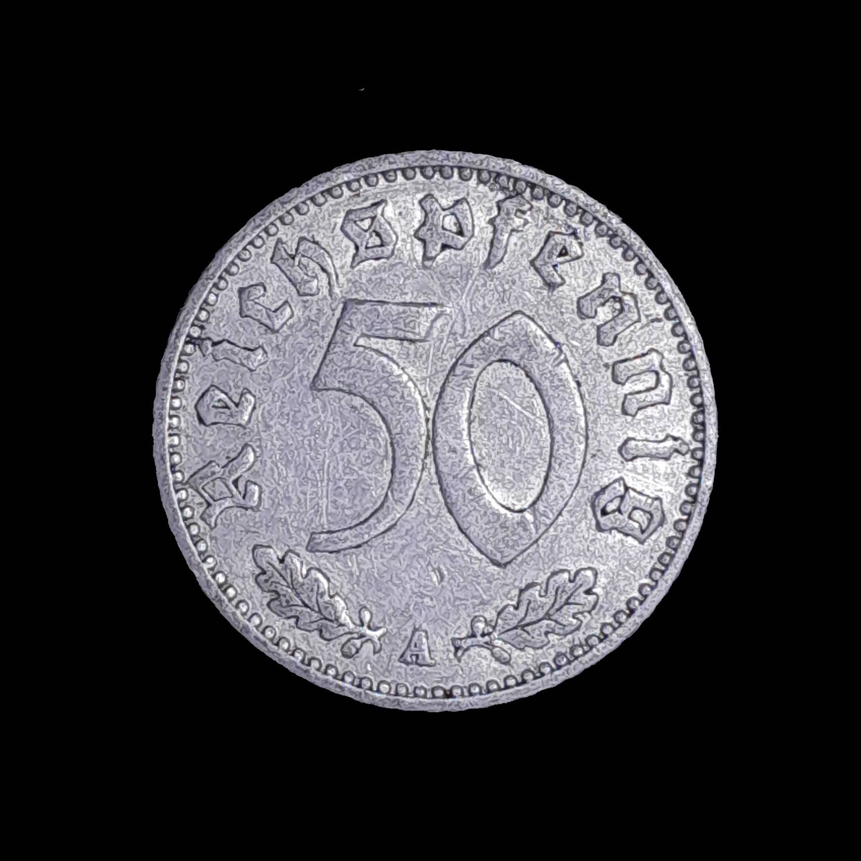Alemania III Reich 50 Pfennig 1941 A Muy Bueno KM 96