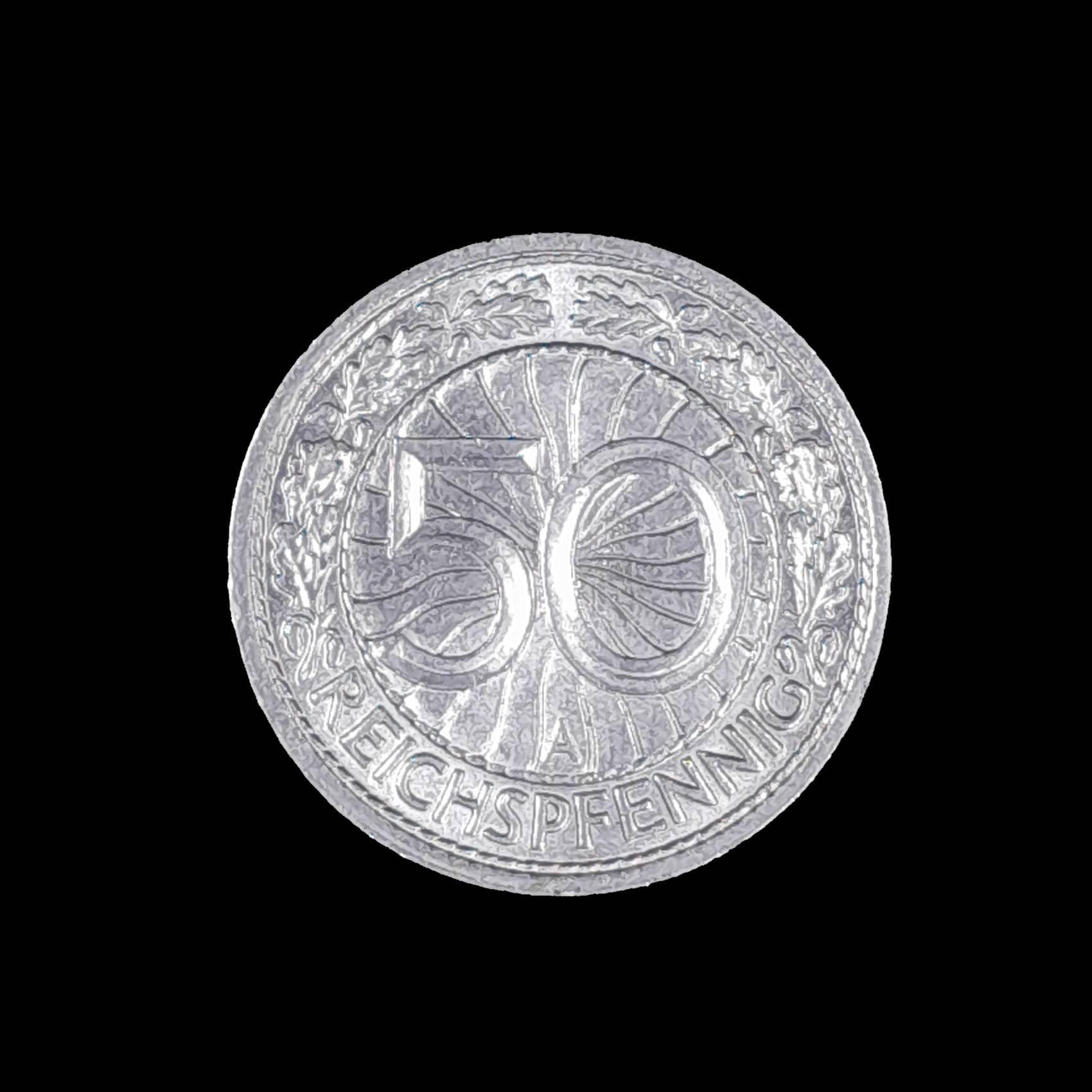Alemania Weimar 50 Reichspfennig 1928 A Excelente KM 49