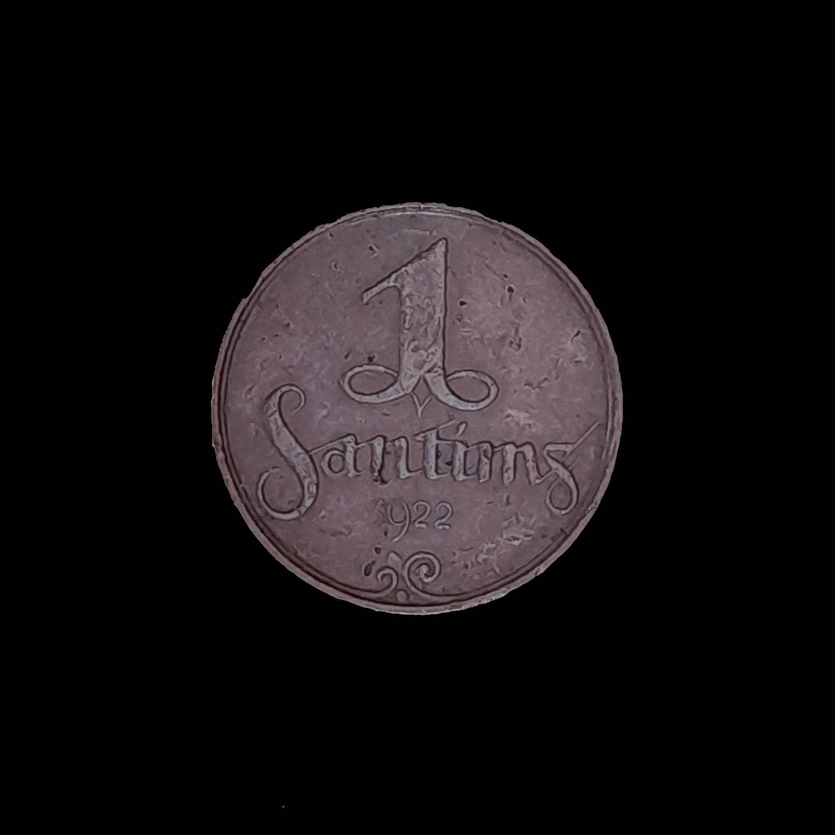 Letonia 1 Sentims 1922 Muy Bueno KM 2