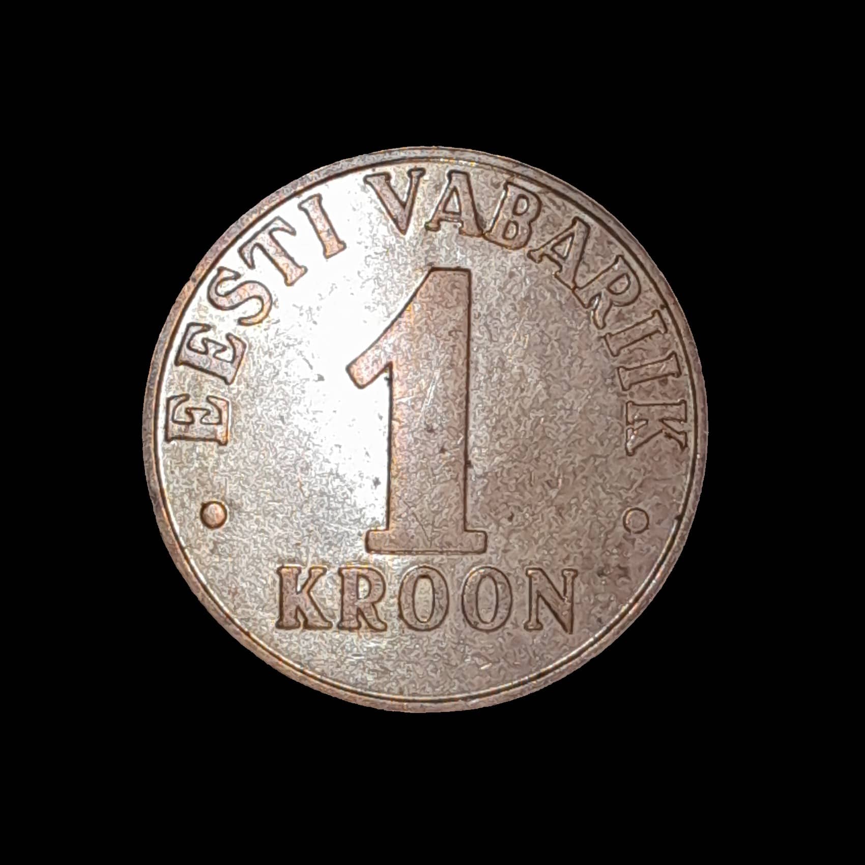 Estonia 1 Corona 2001 Excelente KM 35 Escudo Nacional