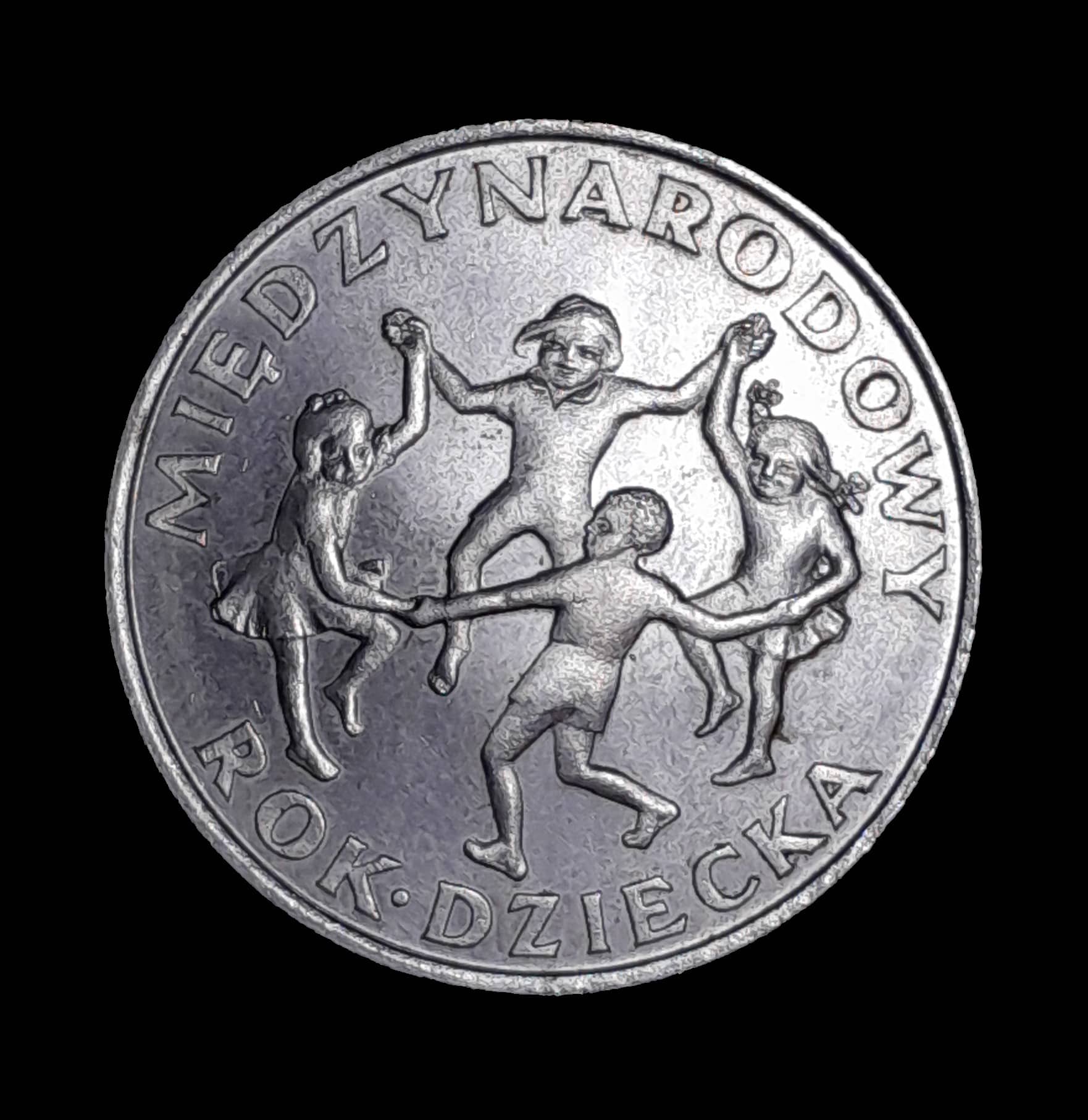 Polonia 20 Zlotych 1979 Sin Circular Y 99 Año del Niño