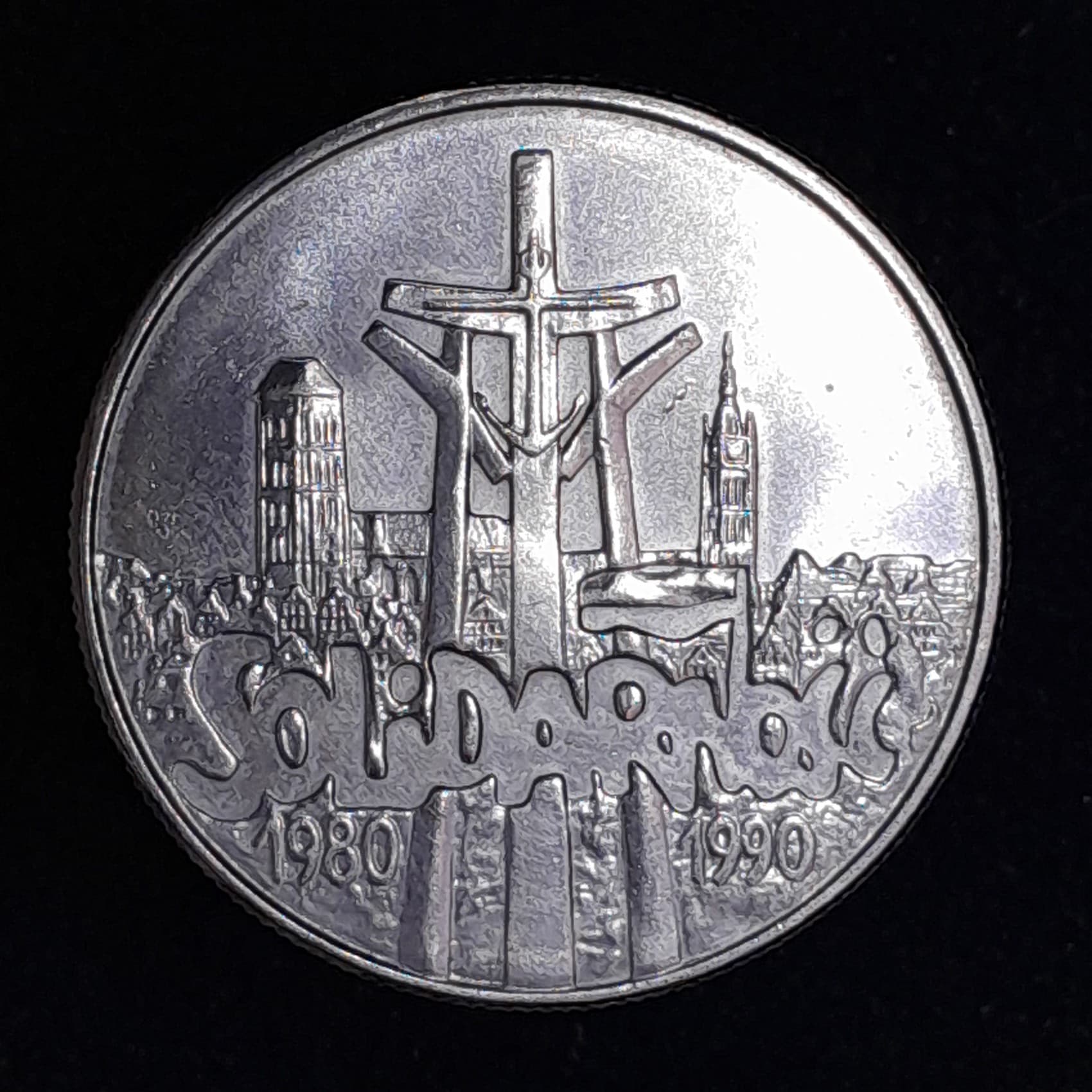 Polonia 10000 Zloty 1990 SC Y 195 10 Años de Solidaridad