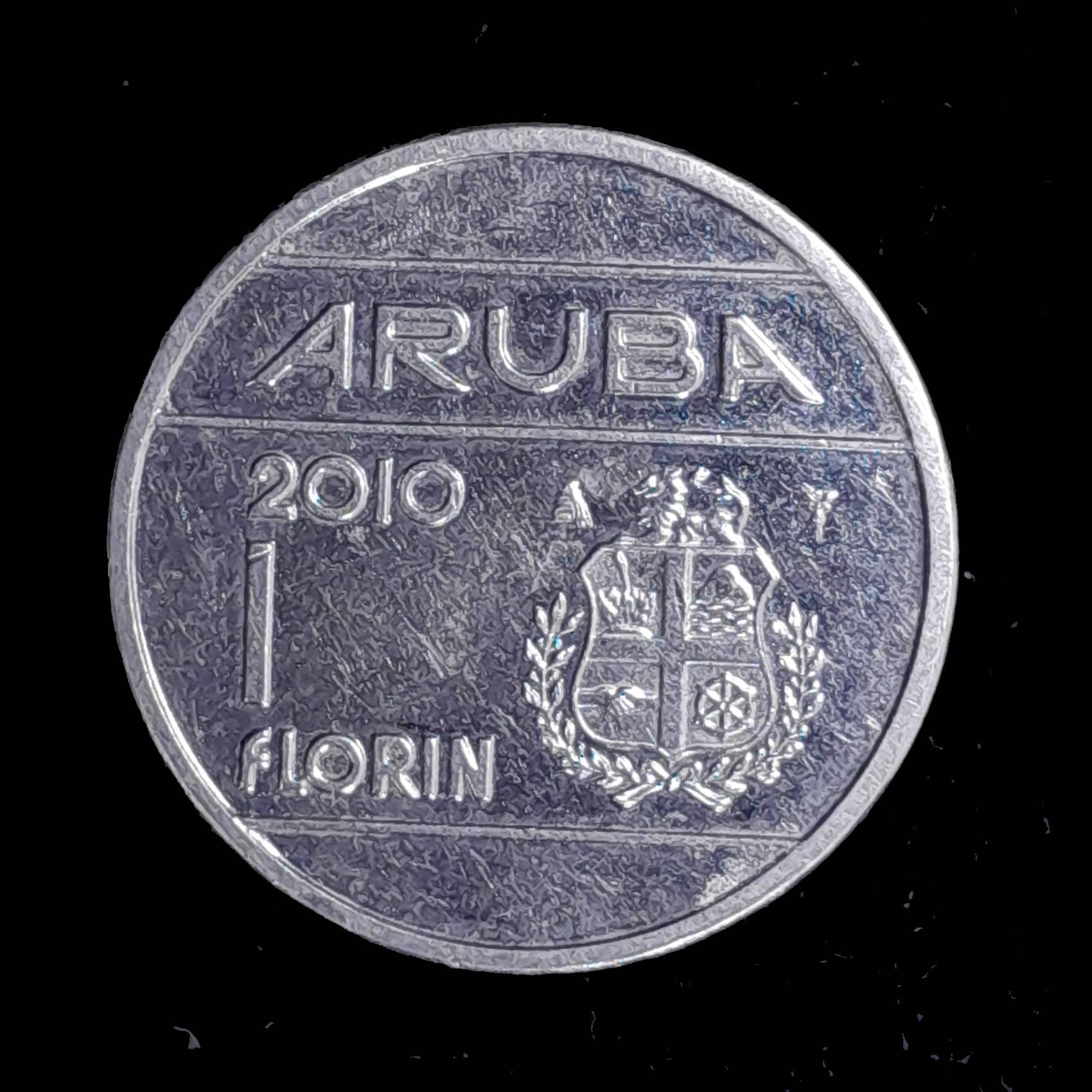 Aruba 1 Florín 2010 Excelente KM 5 Reina Betariz