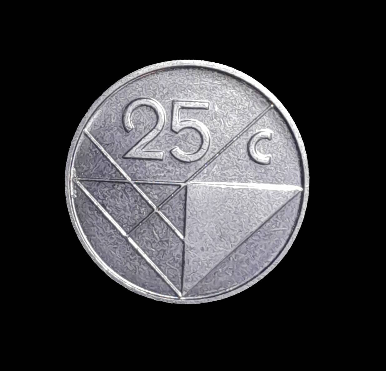 Aruba 25 Cents 2010 Sin Circular KM 3