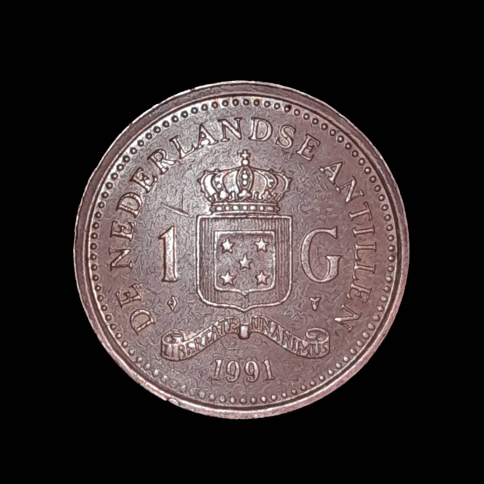 Antillas Holandesas 1 Gulden 1991 Muy Bueno KM 37