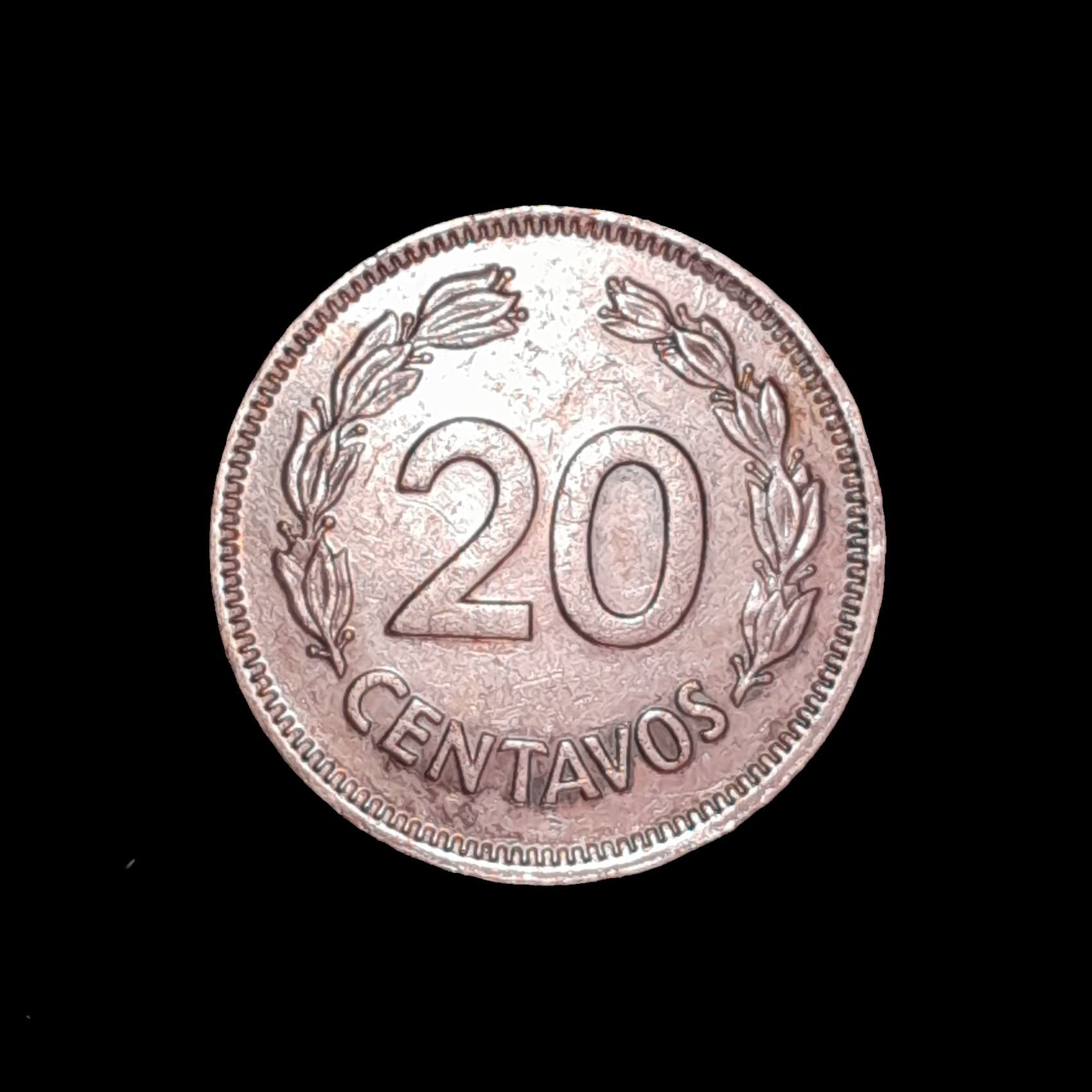Ecuador 20 Centavos 1974 Exc KM Pn 13 Prueba