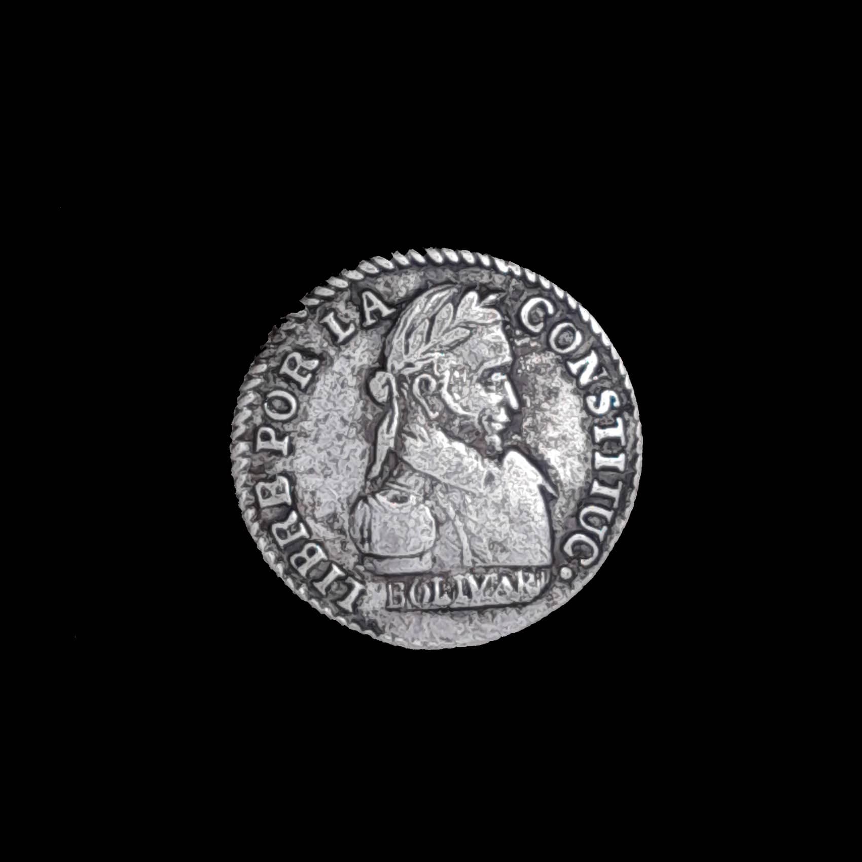 Bolivia 1/2 Sol 1830 JF Excelente Plata KM 93.2 Escasa