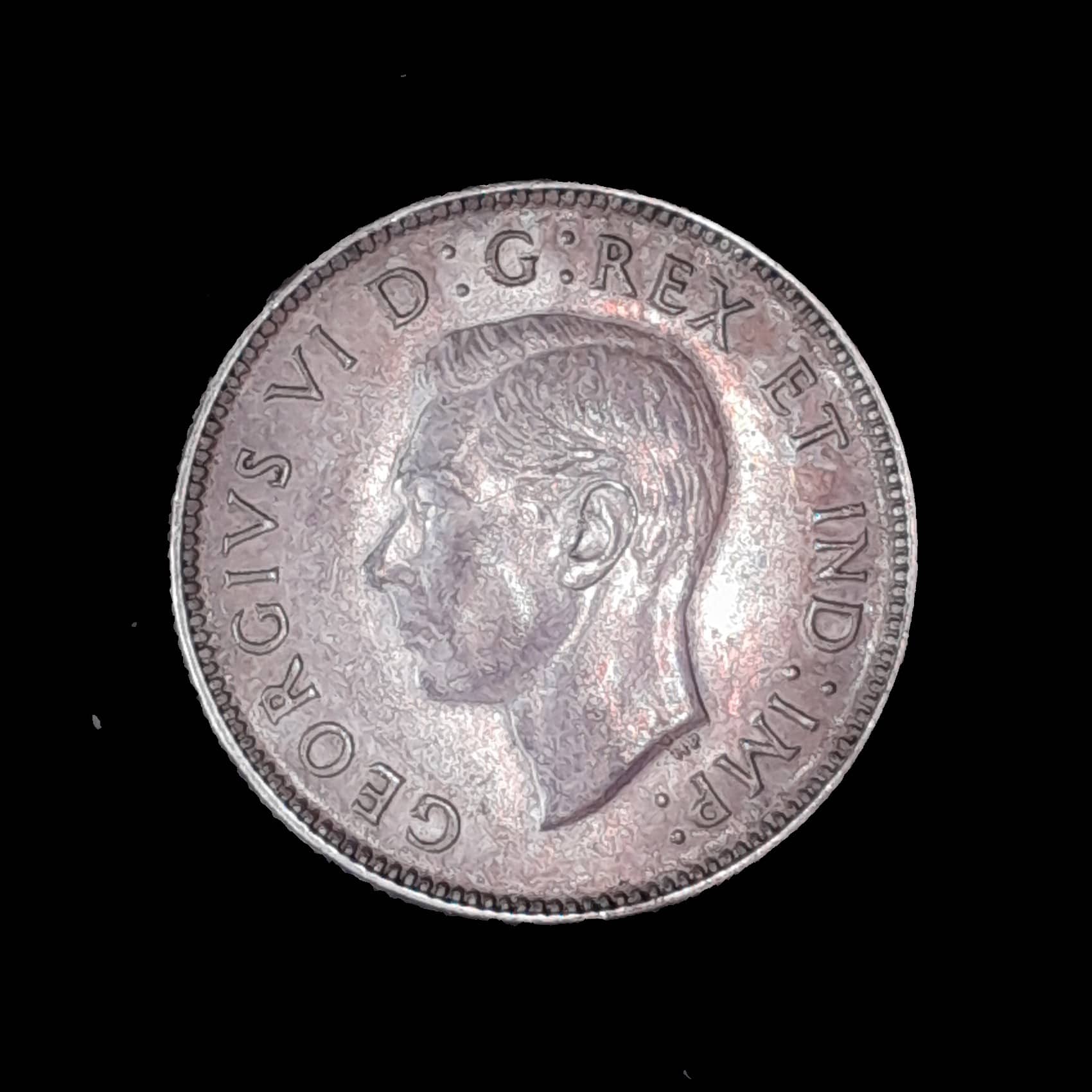 Canadá 25 Cents 1940 Exc Plata KM 35 Jorge VI
