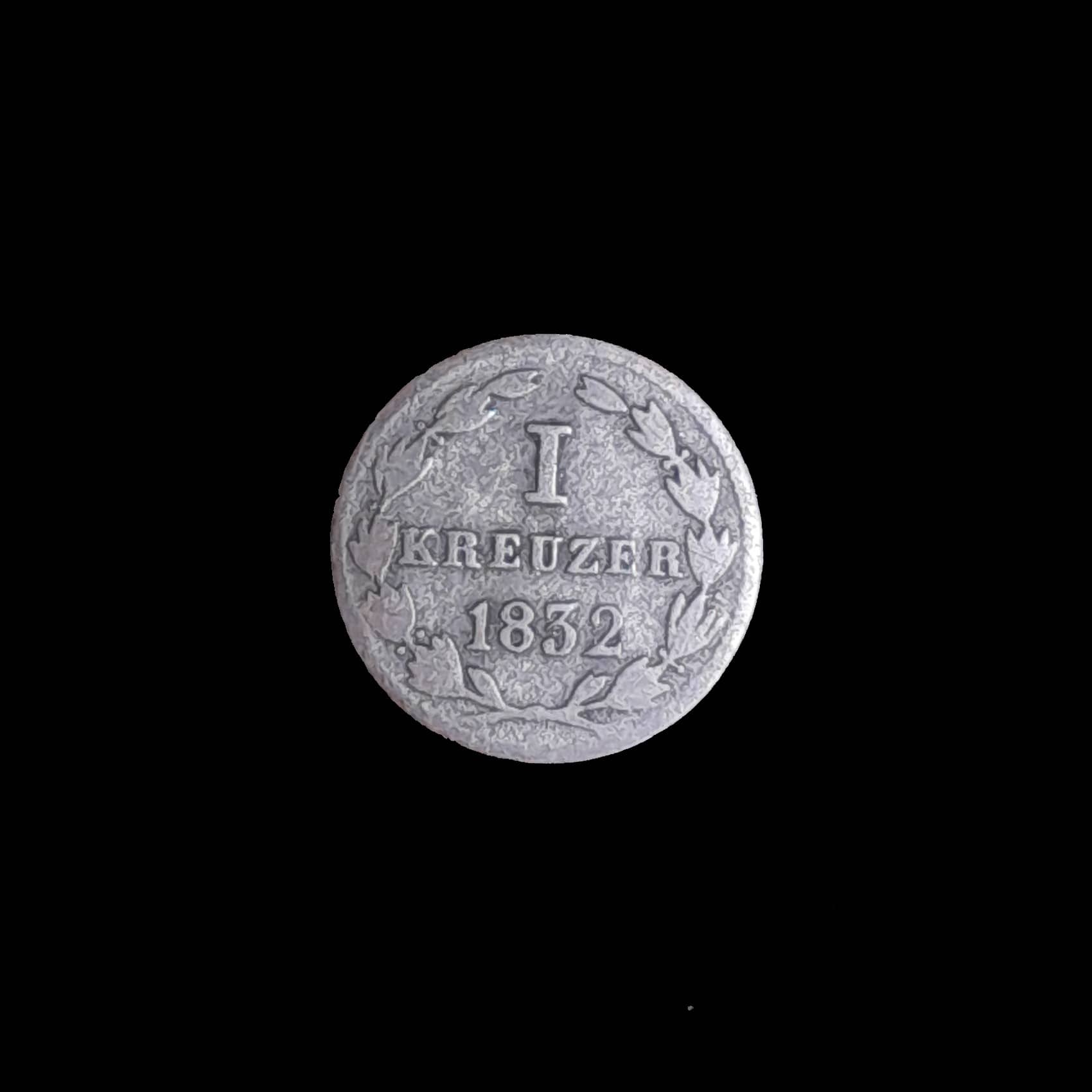 Almenia Nassau 1 Kreuzer 1832 B Plata KM 56 Escasa